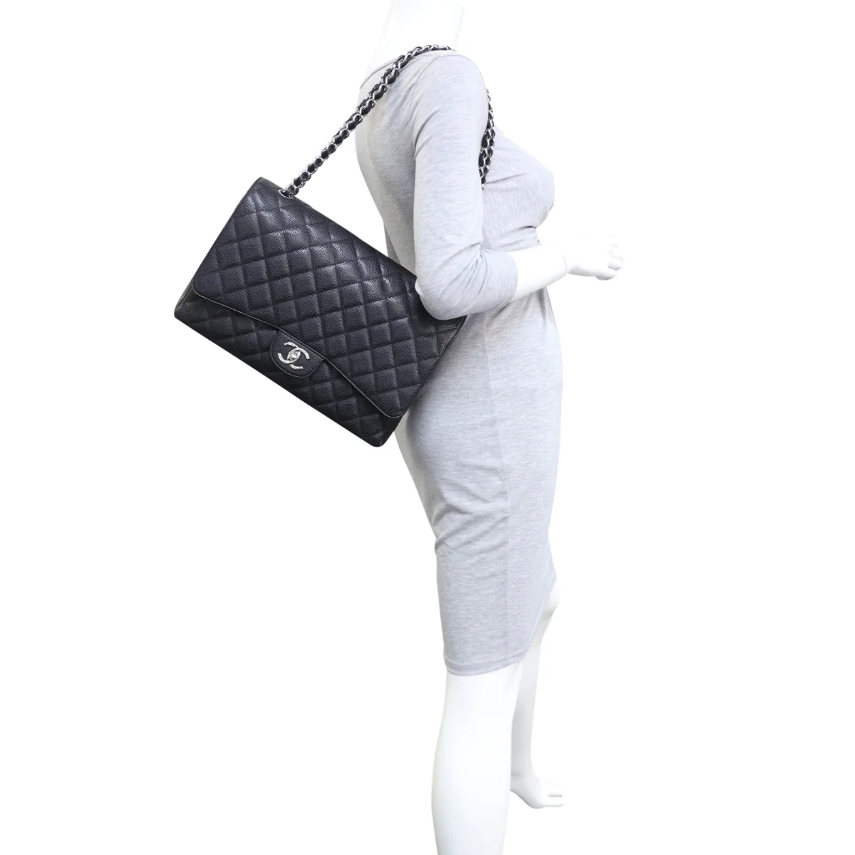 Chanel Classic Double Flap Maxi | Black 14 Series - Image 13