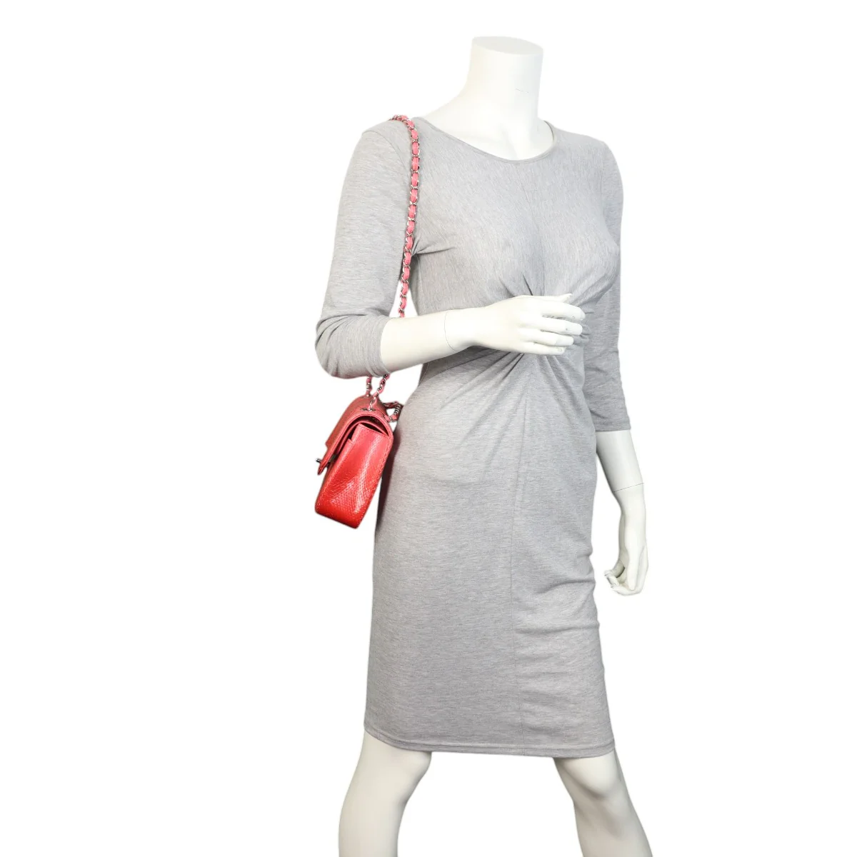 Chanel Classic Double Flap Medium Python Ombre - Image 10