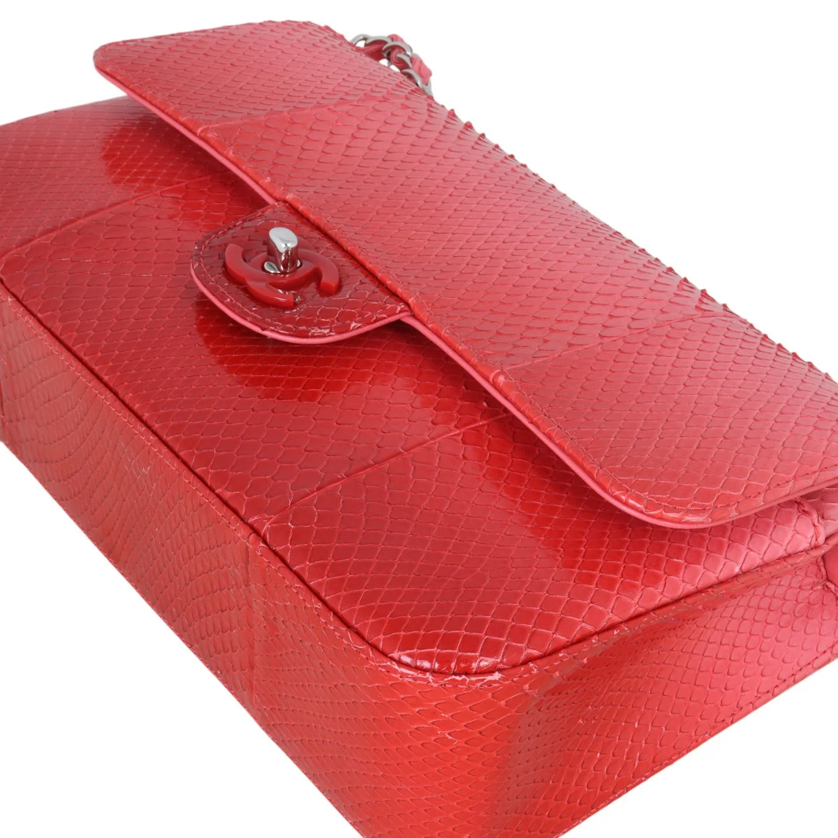 Chanel Classic Double Flap Medium Python Ombre - Image 7