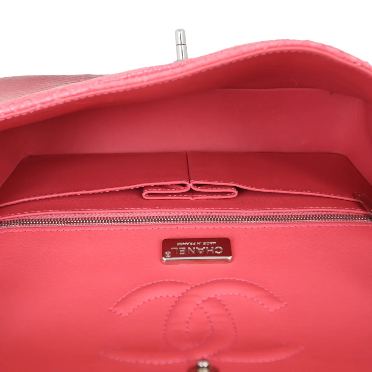 Chanel Classic Double Flap Medium Python Ombre - Image 9