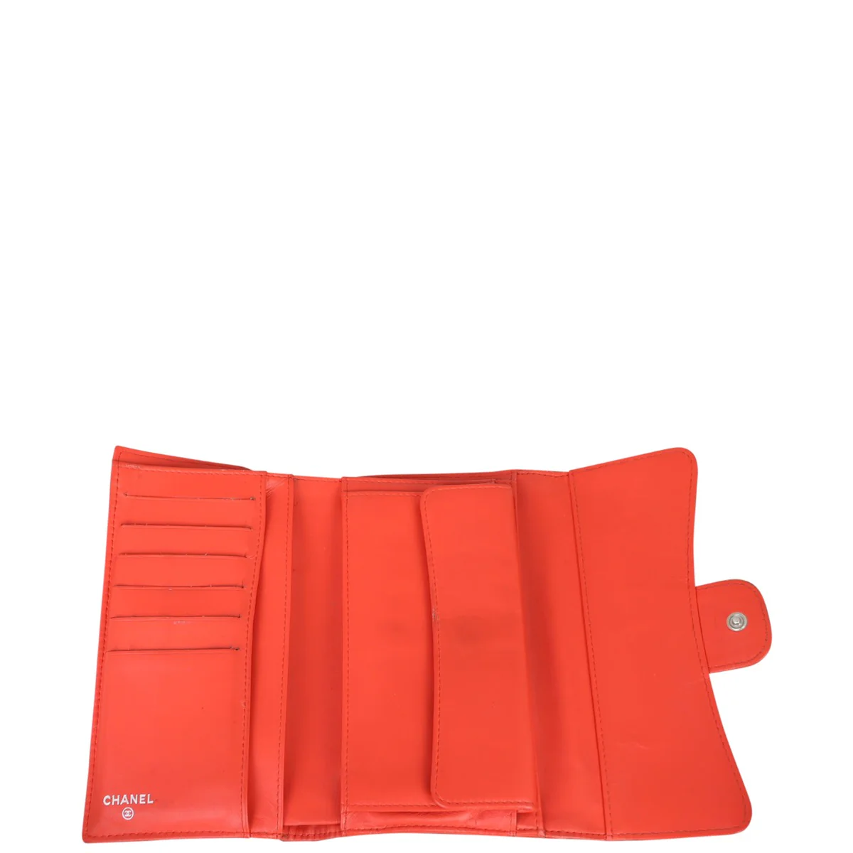 Chanel Classic Flap Long Wallet | Red Patent - Image 11