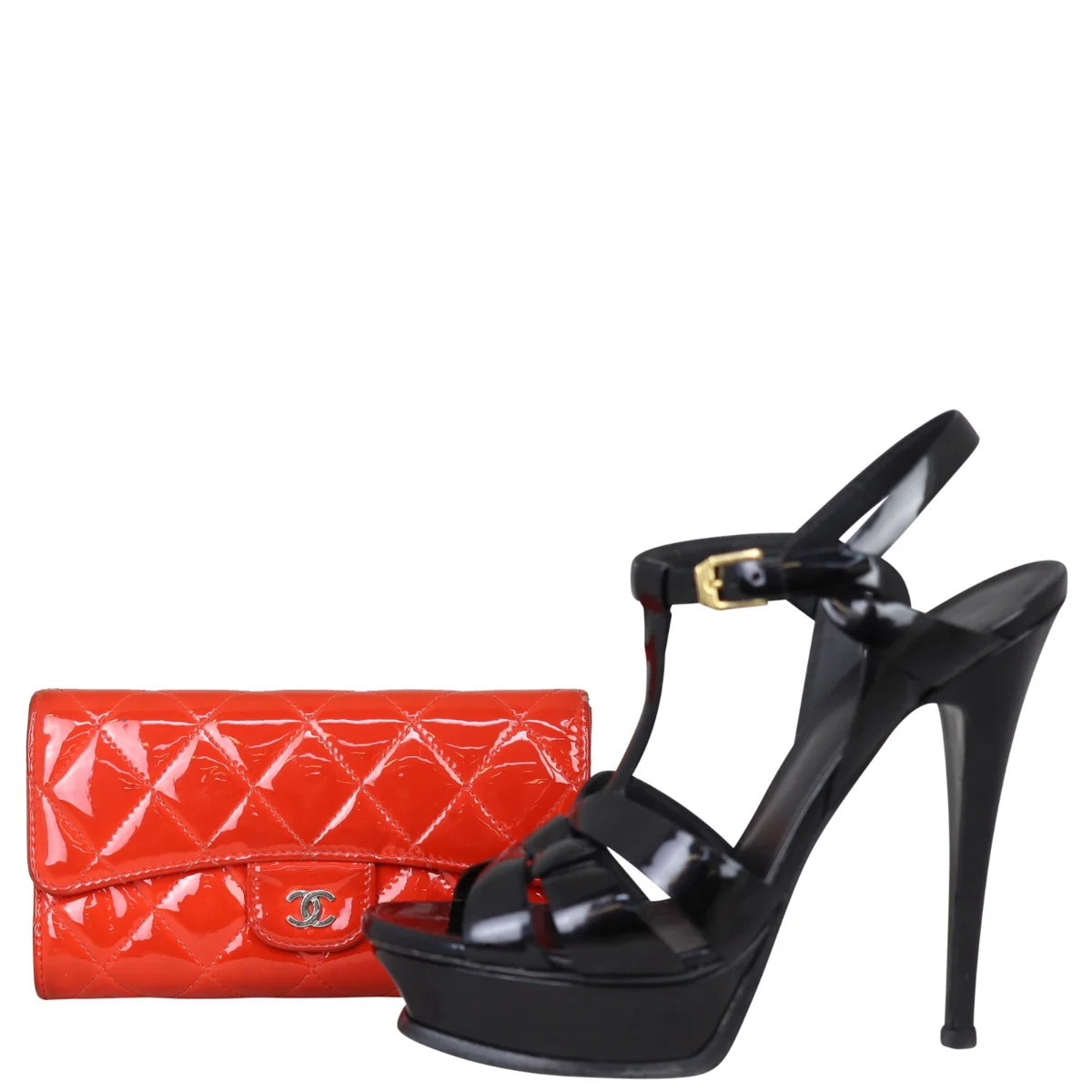 Chanel Classic Flap Long Wallet | Red Patent - Image 12