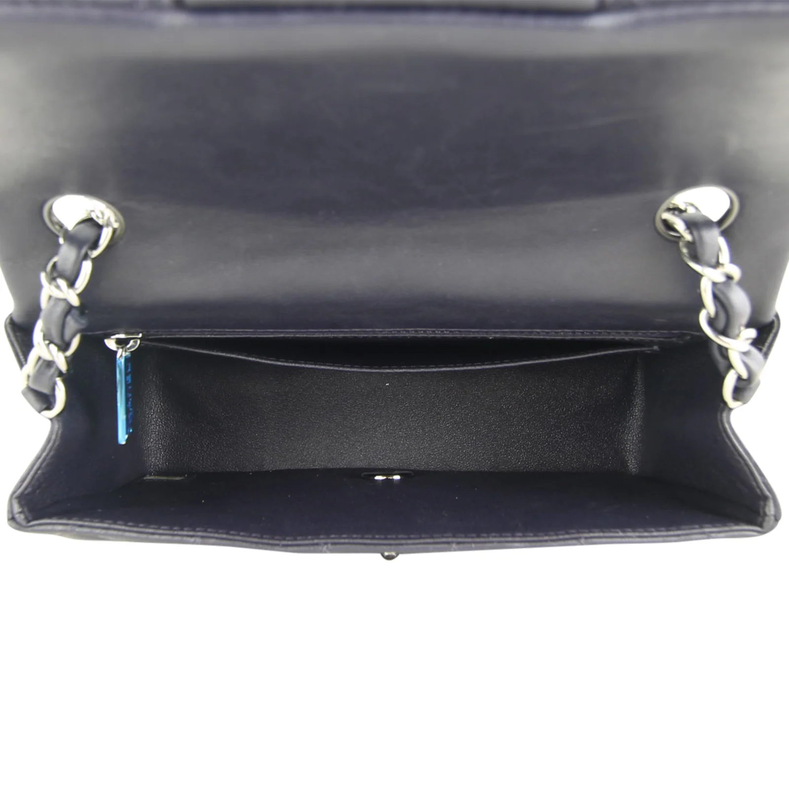 Chanel Classic Flap Mini Rectangular Bag | Deep Purple - Image 10