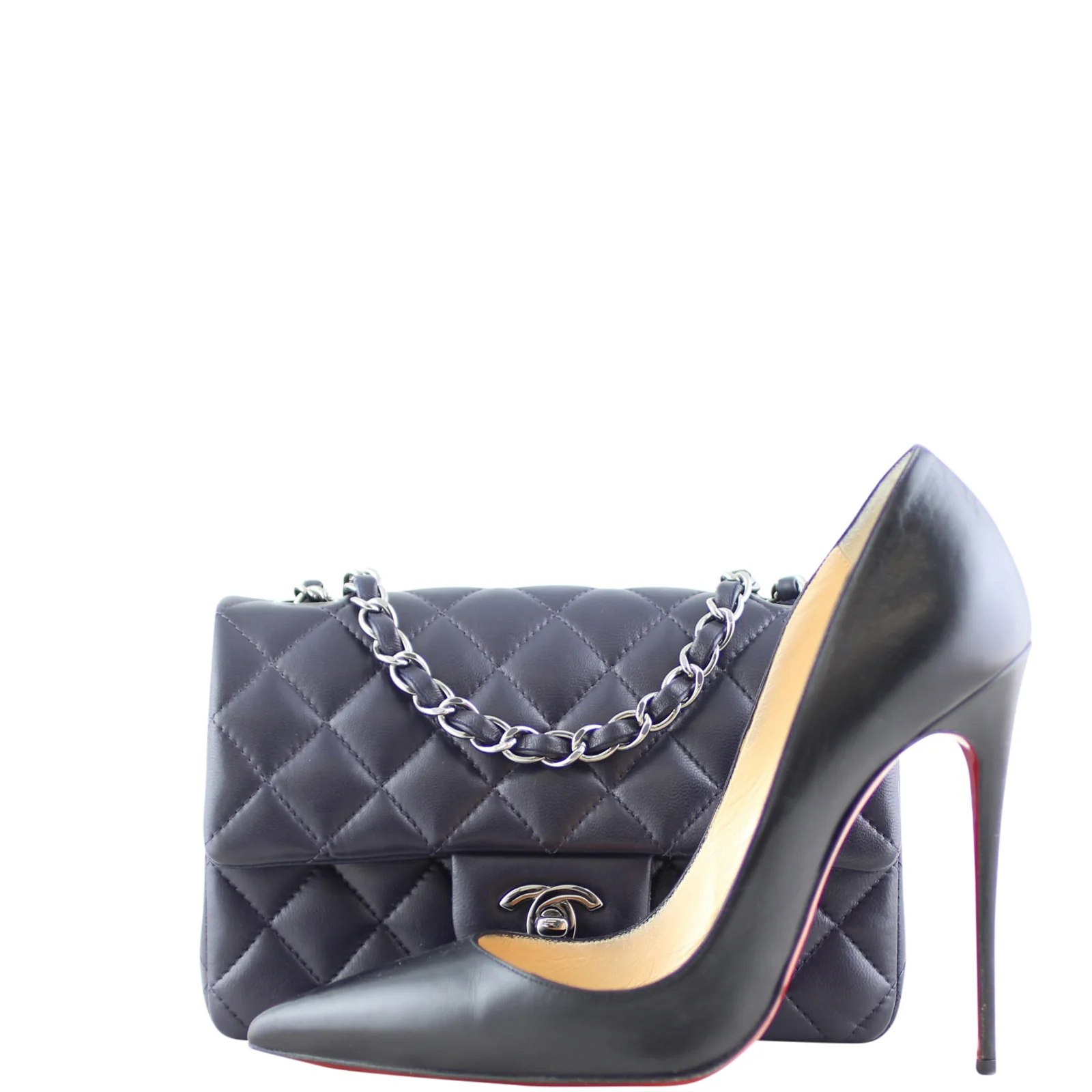 Chanel Classic Flap Mini Rectangular Bag | Deep Purple - Image 12