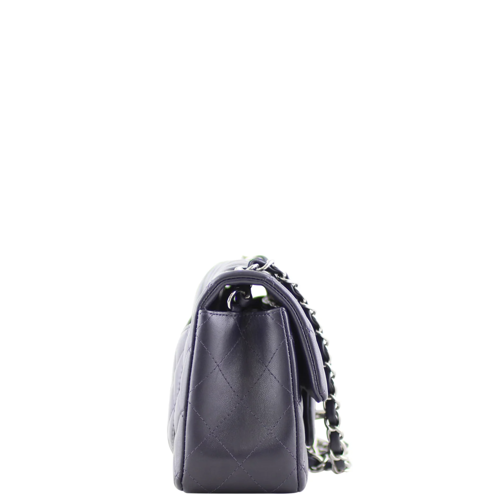 Chanel Classic Flap Mini Rectangular Bag | Deep Purple - Image 4