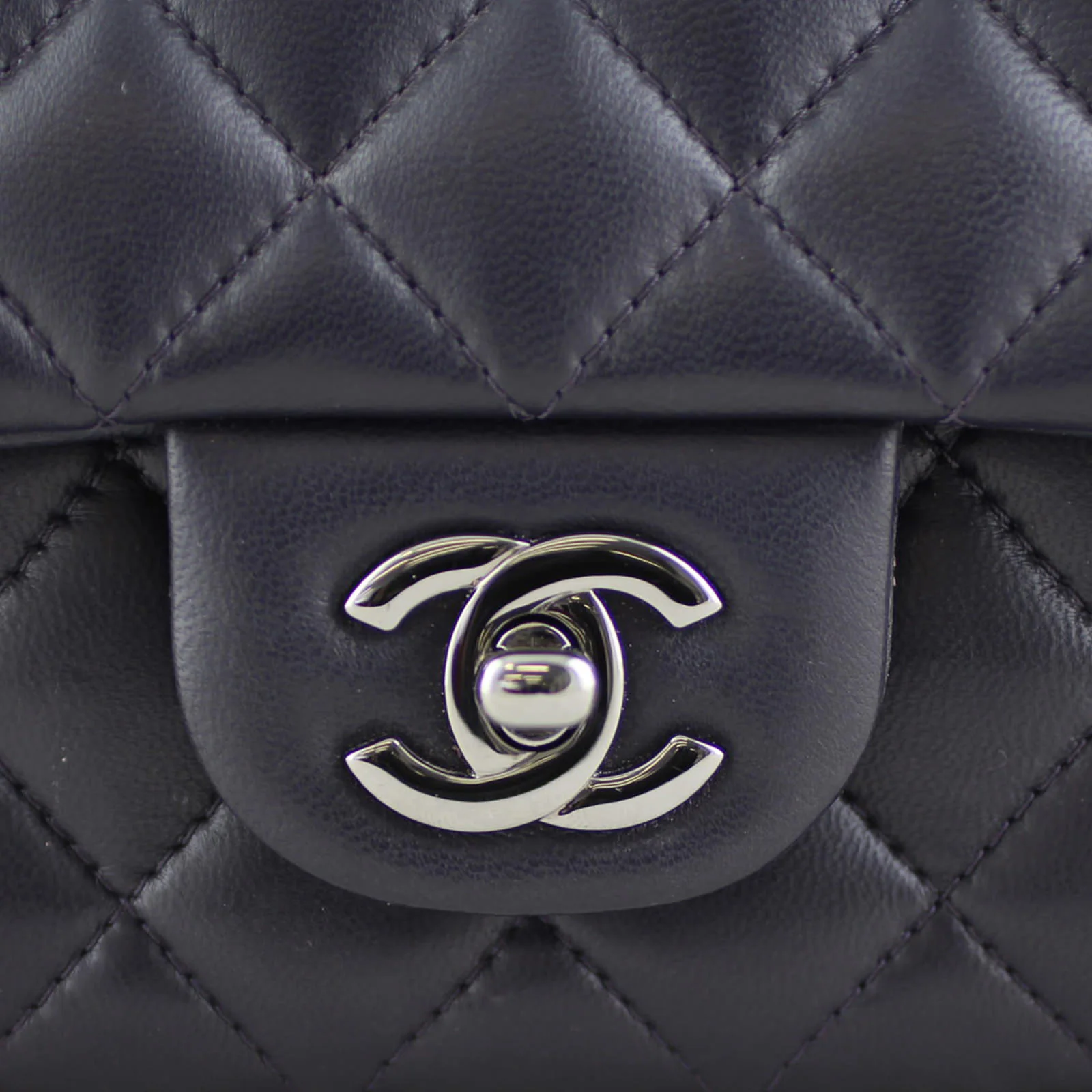 Chanel Classic Flap Mini Rectangular Bag | Deep Purple - Image 7