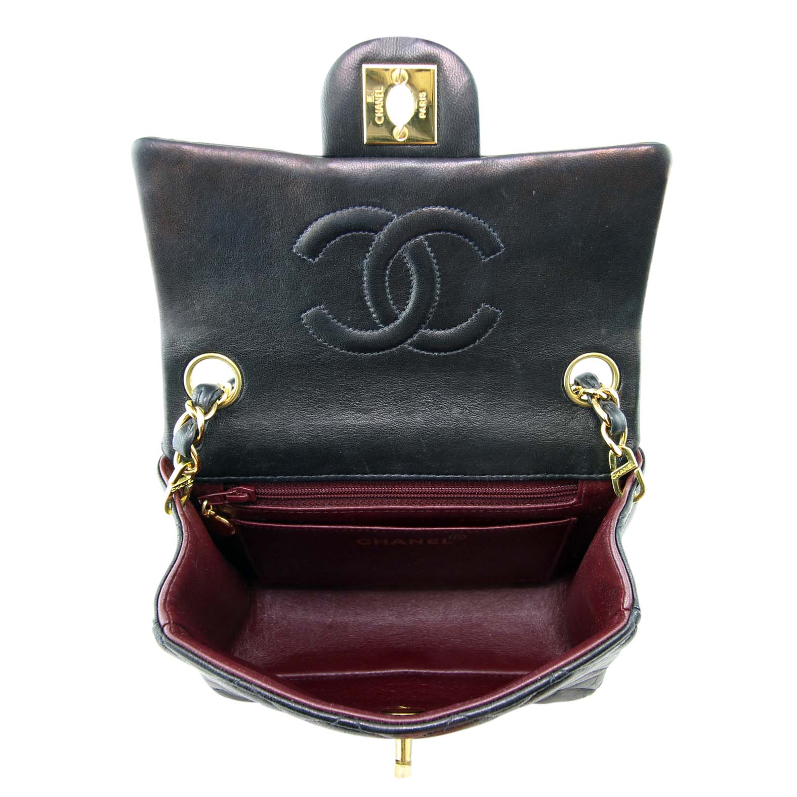 Chanel Classic Flap Mini Square | Quilted Soft Lambskin - Image 11