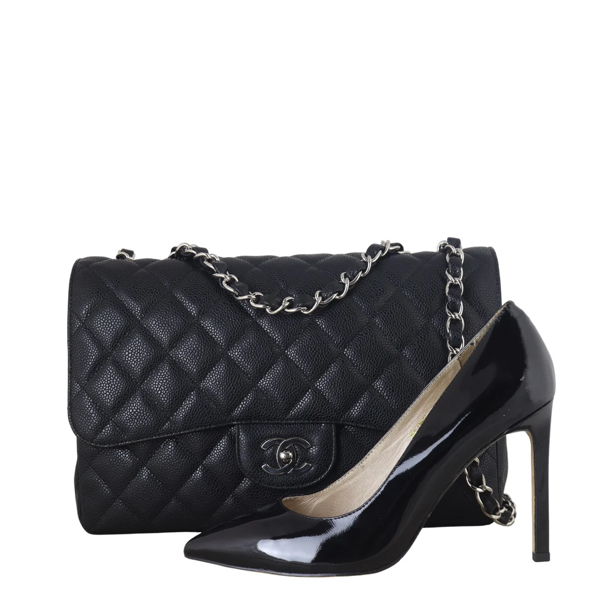 Chanel Classic Single Flap Jumbo Caviar - Image 13