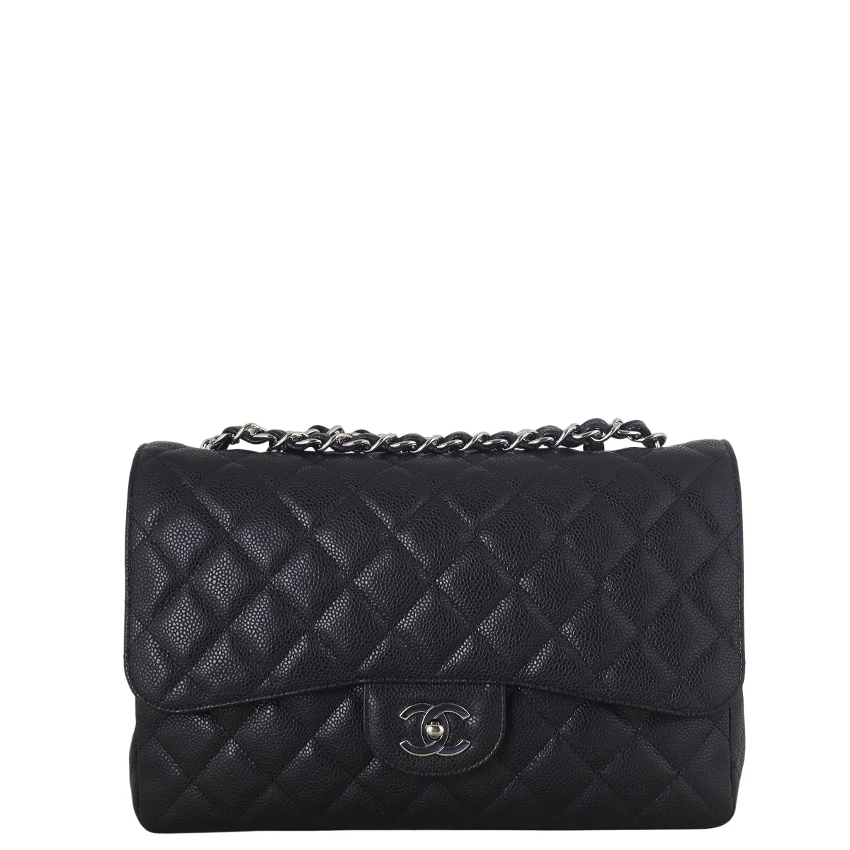 Chanel Classic Single Flap Jumbo Caviar - Image 3