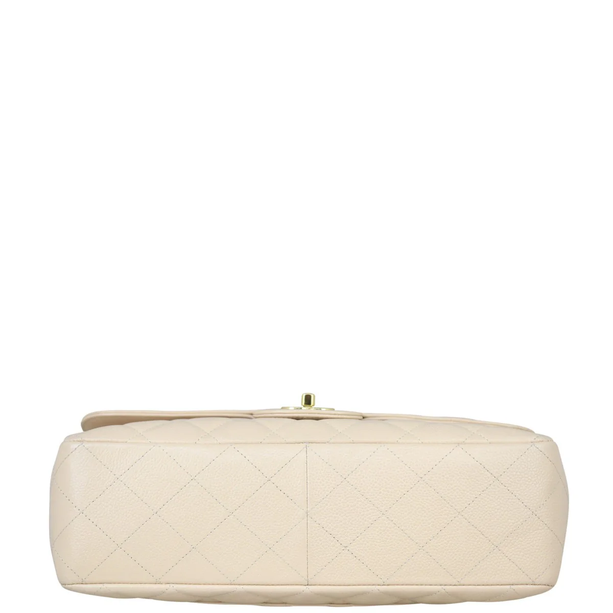 Chanel Classic Single Flap Jumbo | Beige Caviar - Image 6