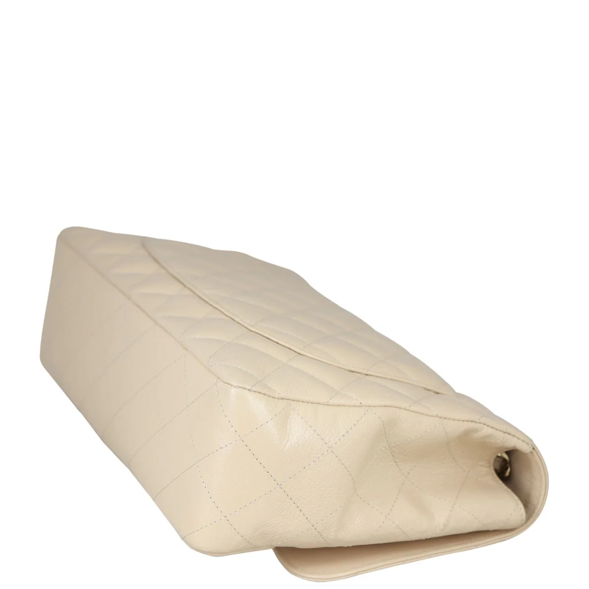 Chanel Classic Single Flap Jumbo | Beige Caviar - Image 7