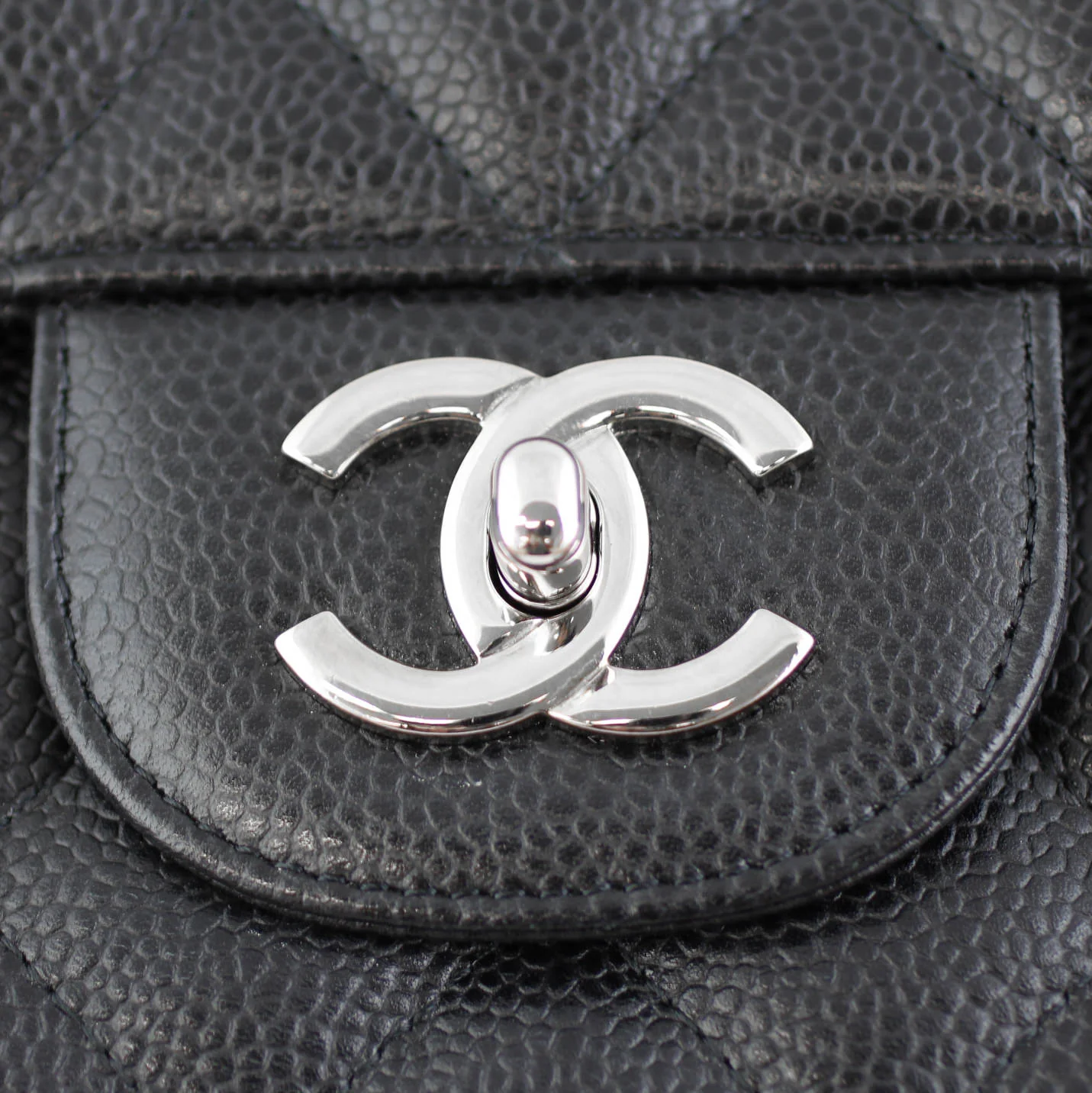 Chanel Classic Single Flap Jumbo | Black Caviar 13 Series - Image 8