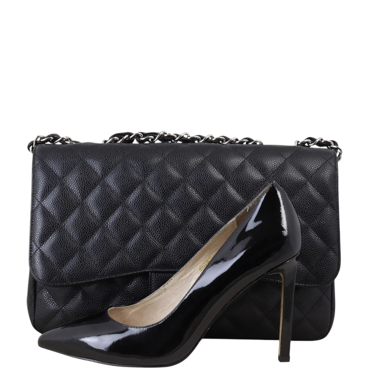 Chanel Classic Single Flap Jumbo Caviar - Image 11