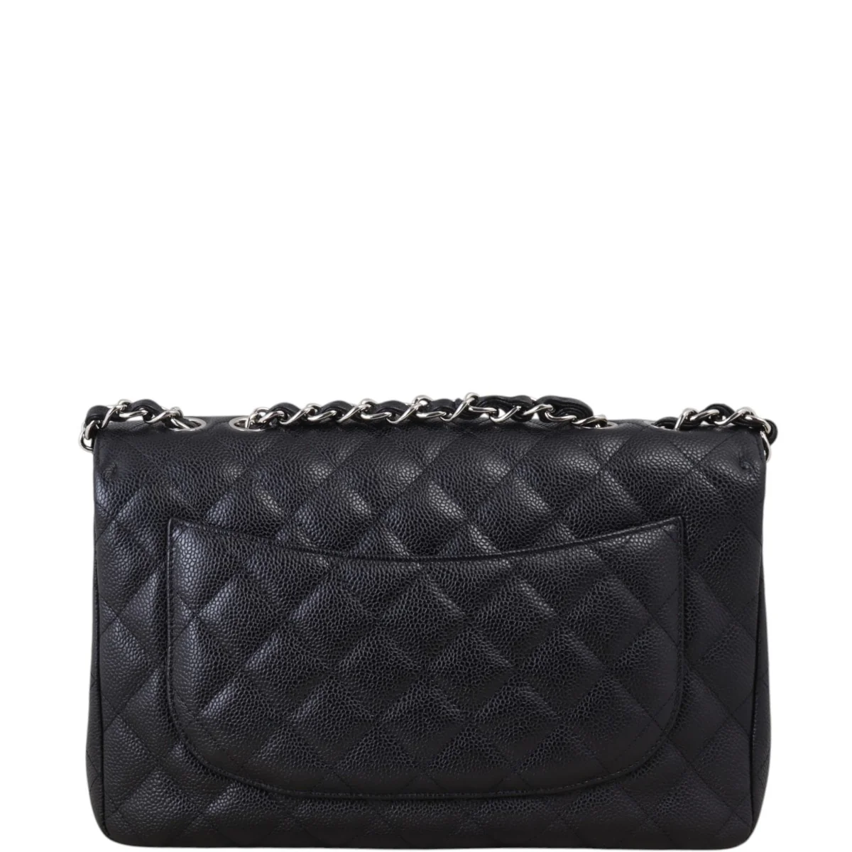 Chanel Classic Single Flap Jumbo Caviar - Image 3