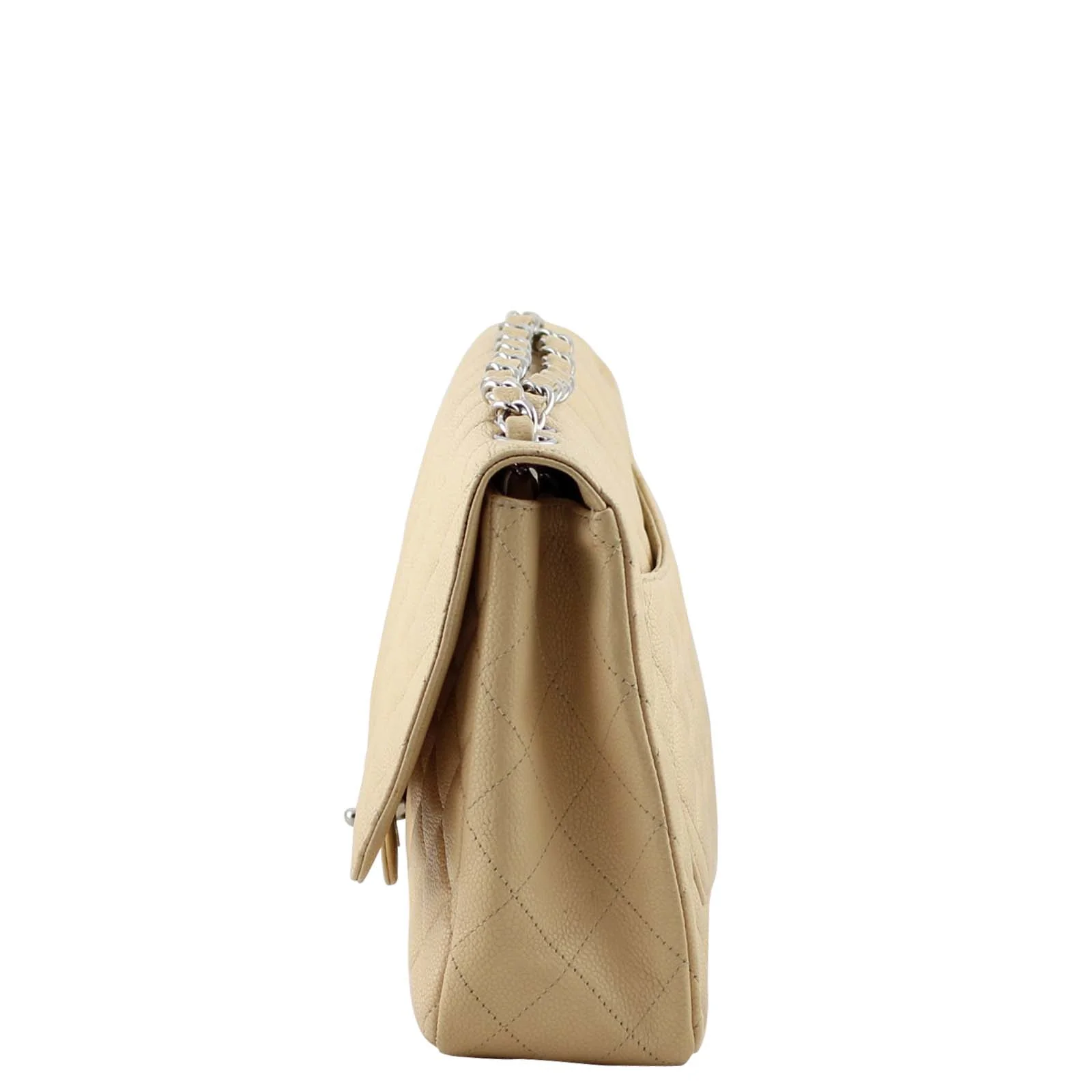 Chanel Classic Single Flap Jumbo | Beige 12 Series - Image 3