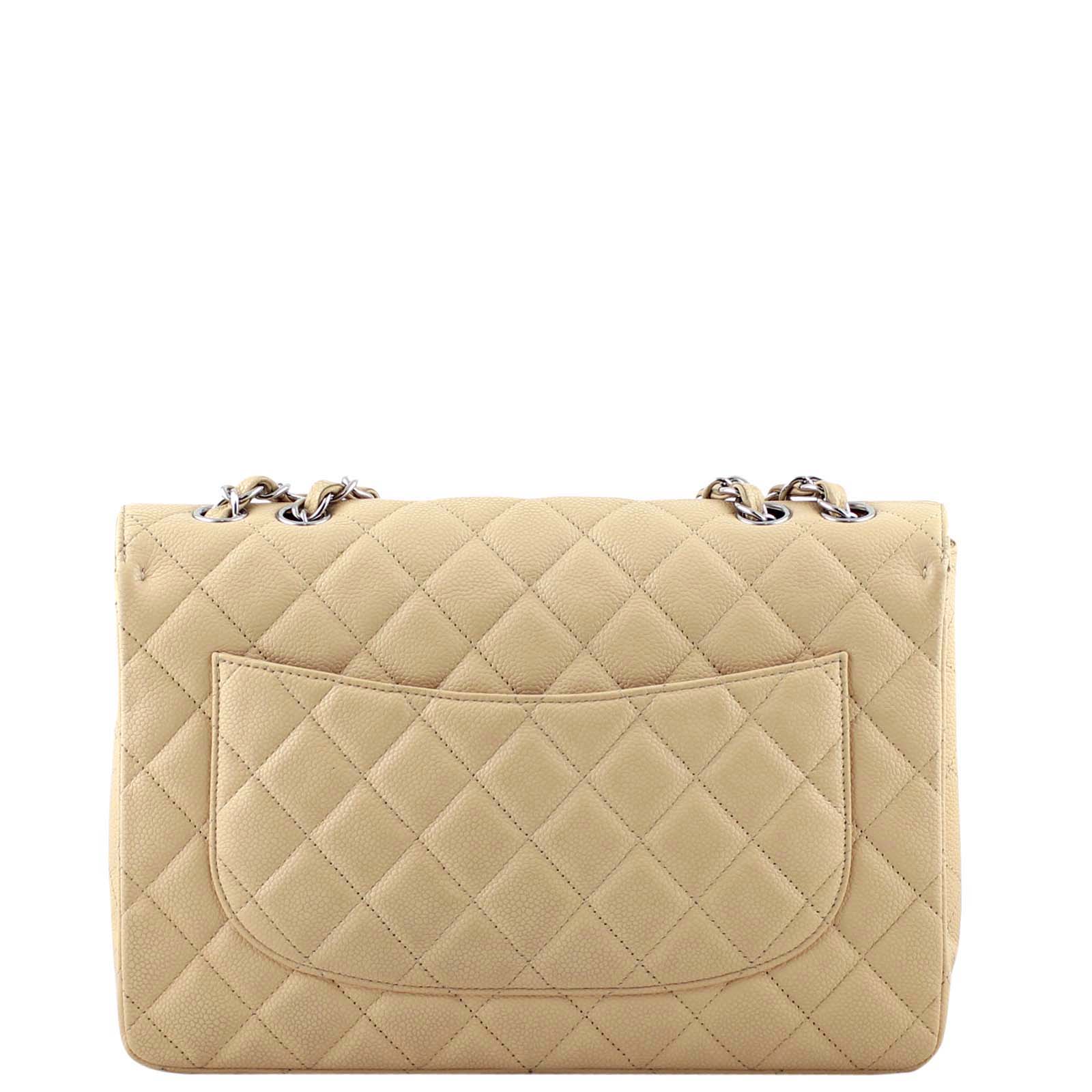 Chanel Classic Single Flap Jumbo | Beige 12 Series - Image 4