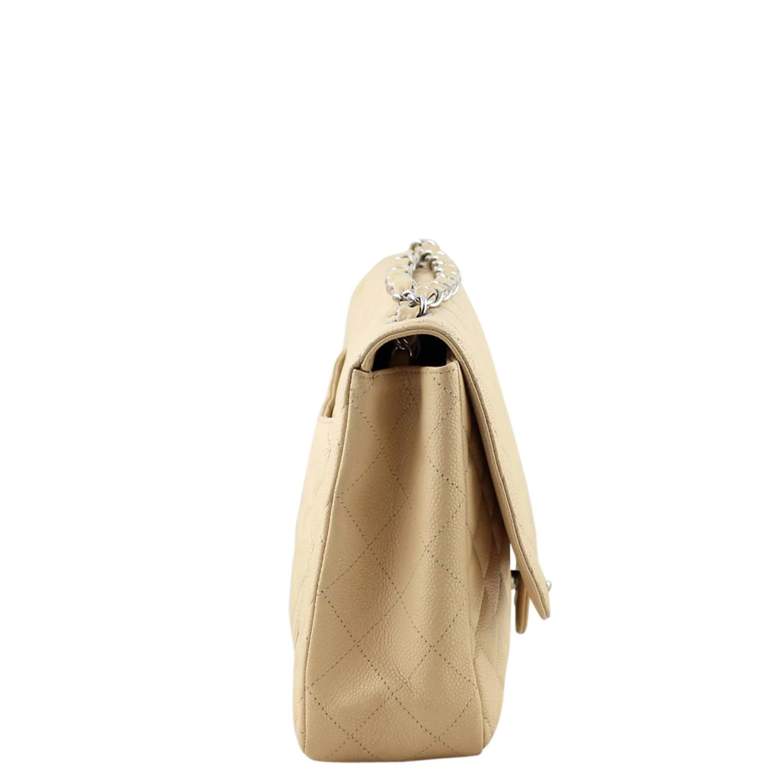 Chanel Classic Single Flap Jumbo | Beige 12 Series - Image 5