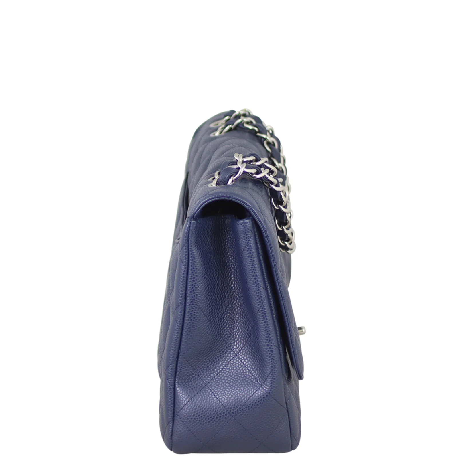 Chanel Classic Single Flap Jumbo | Navy Blue - Image 4