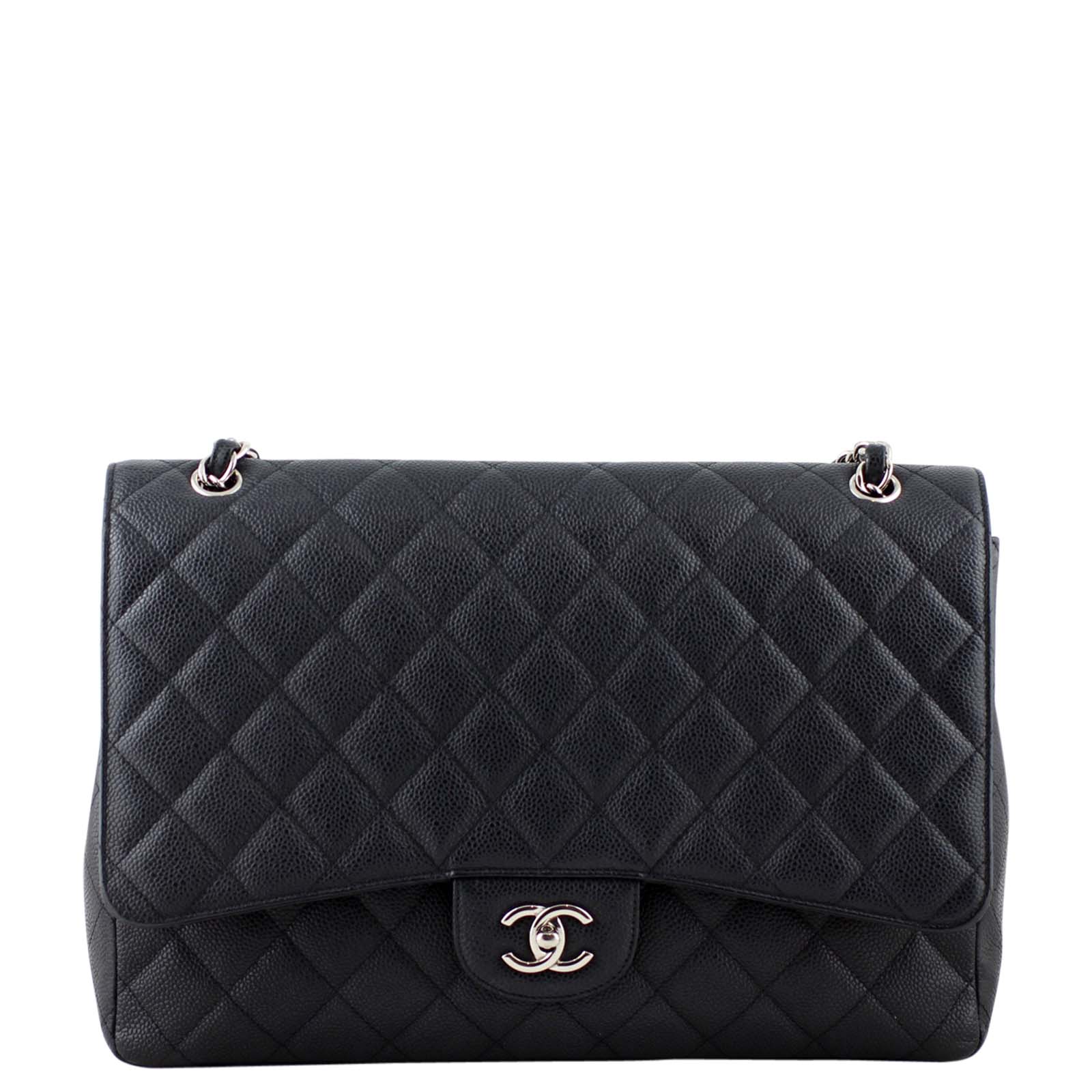 Chanel Classic Single Flap Maxi | Black Caviar 13 Series - Image 3