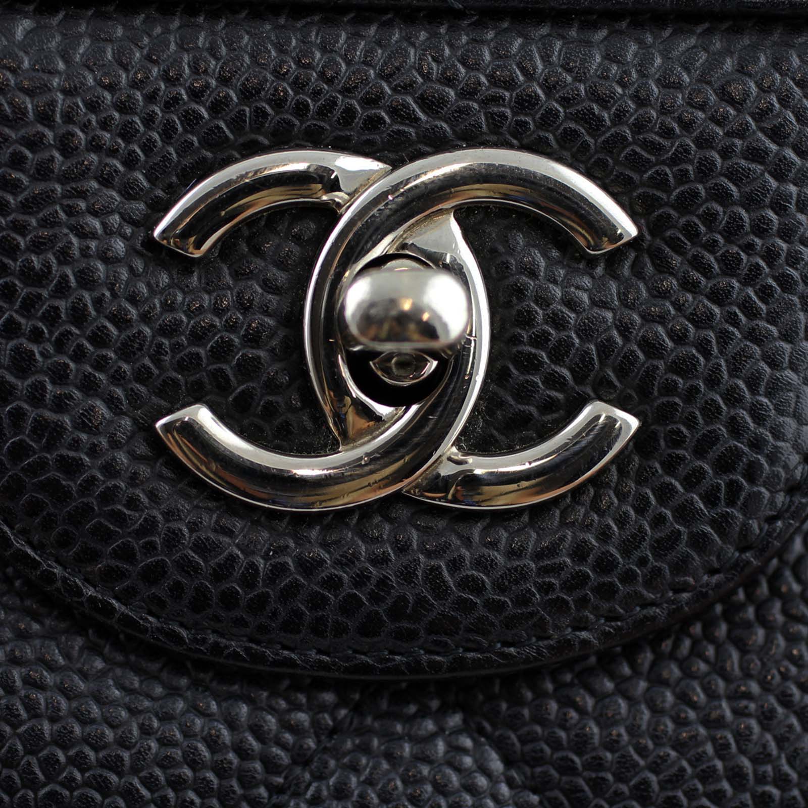 Chanel Classic Single Flap Maxi | Black Caviar 13 Series - Image 9