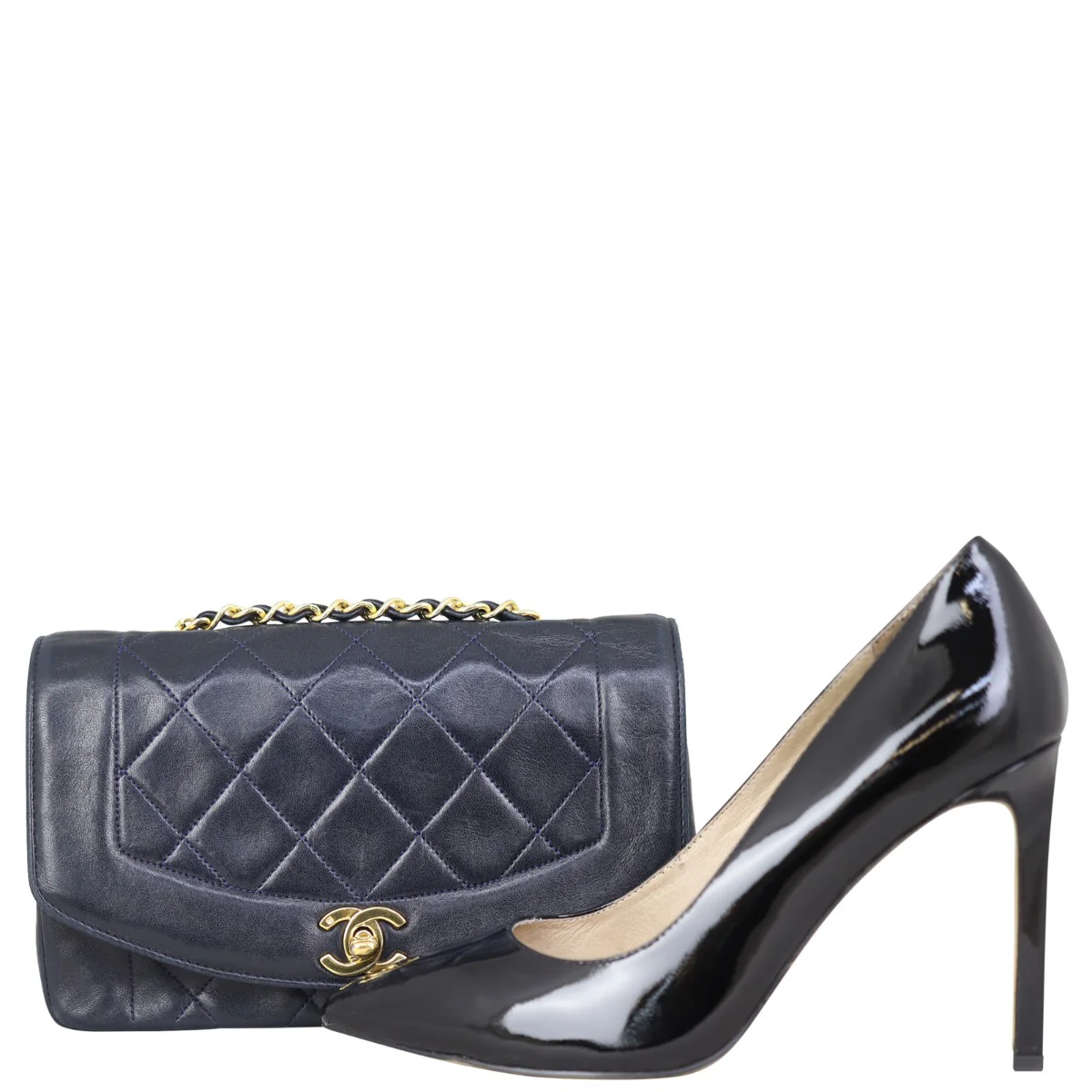 Chanel Diana Flap Bag | Dark Navy - Image 13