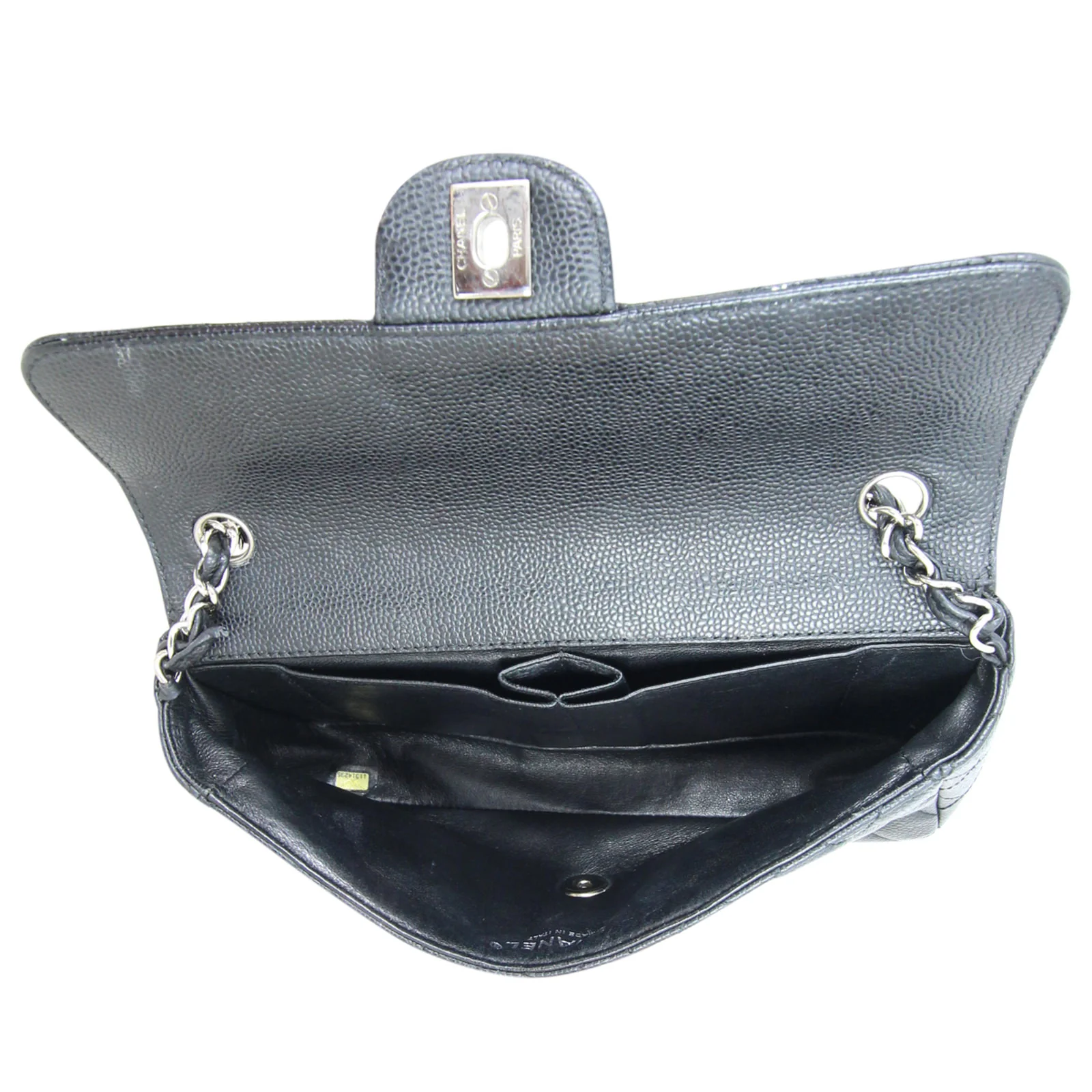 Chanel East West Flap Bag | Caviar - Image 9