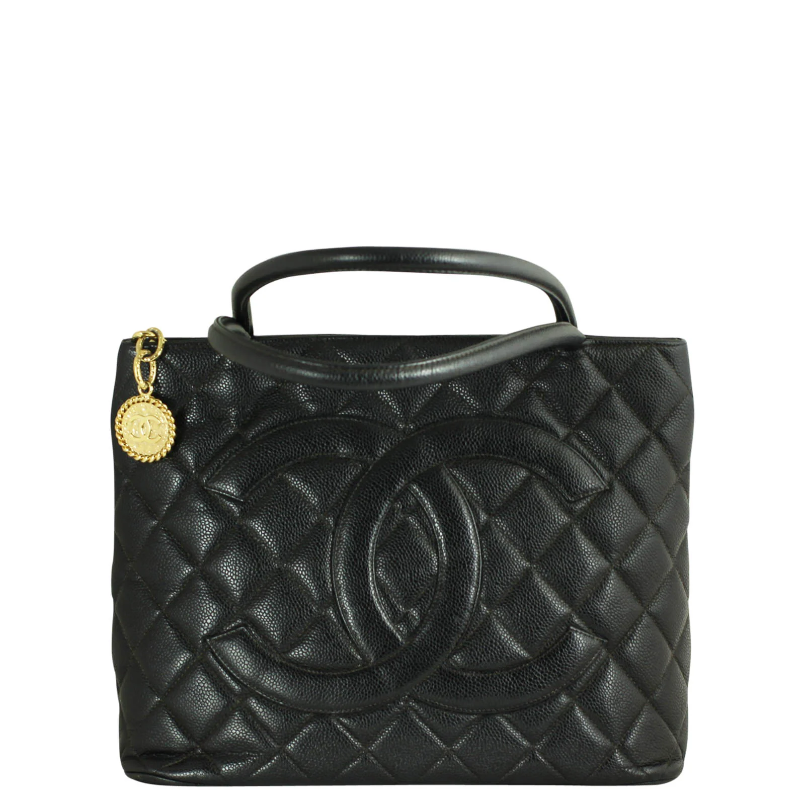 Chanel Medallion Tote | Black 7 Series - Image 6