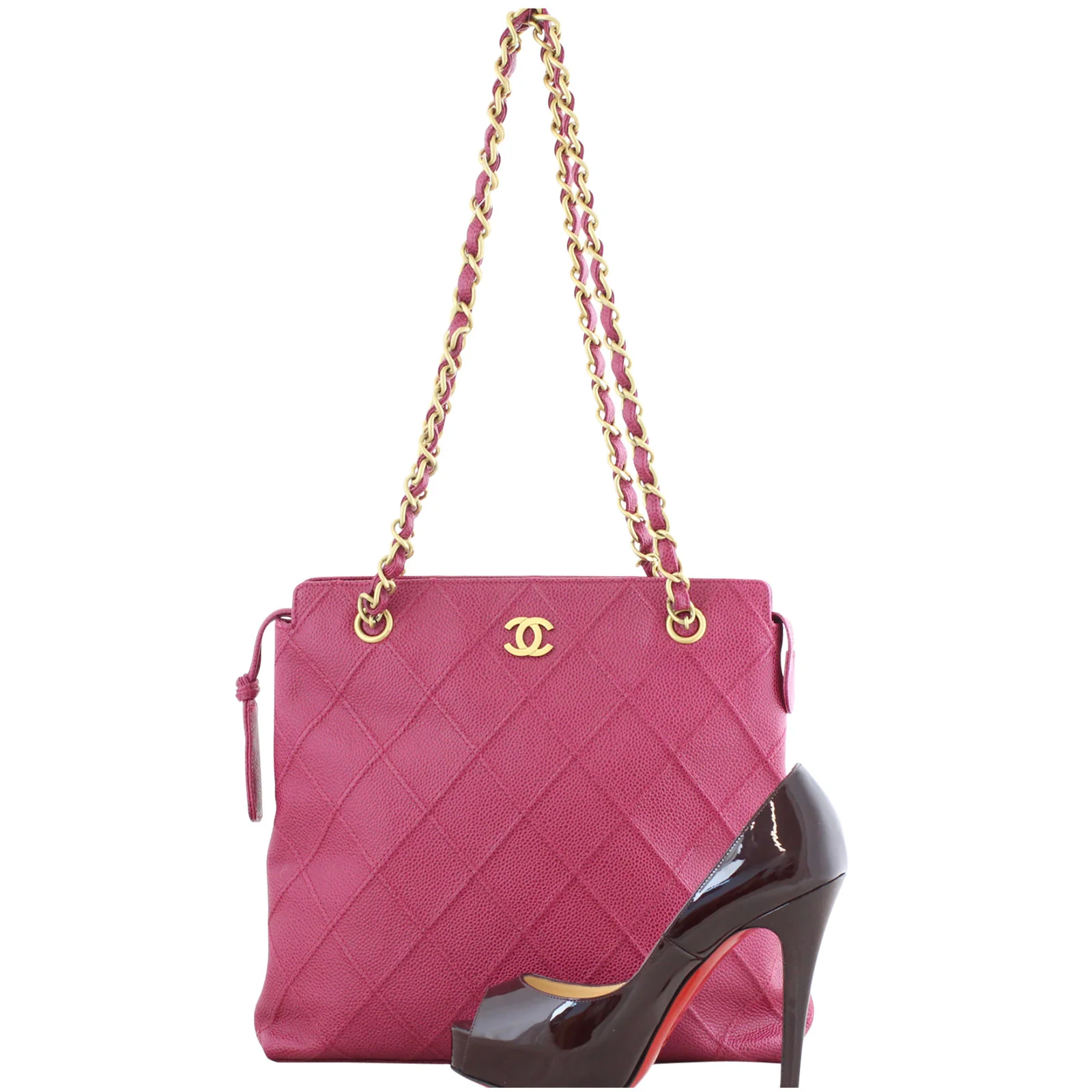 Chanel Petite Quilted Caviar Tote - Image 10