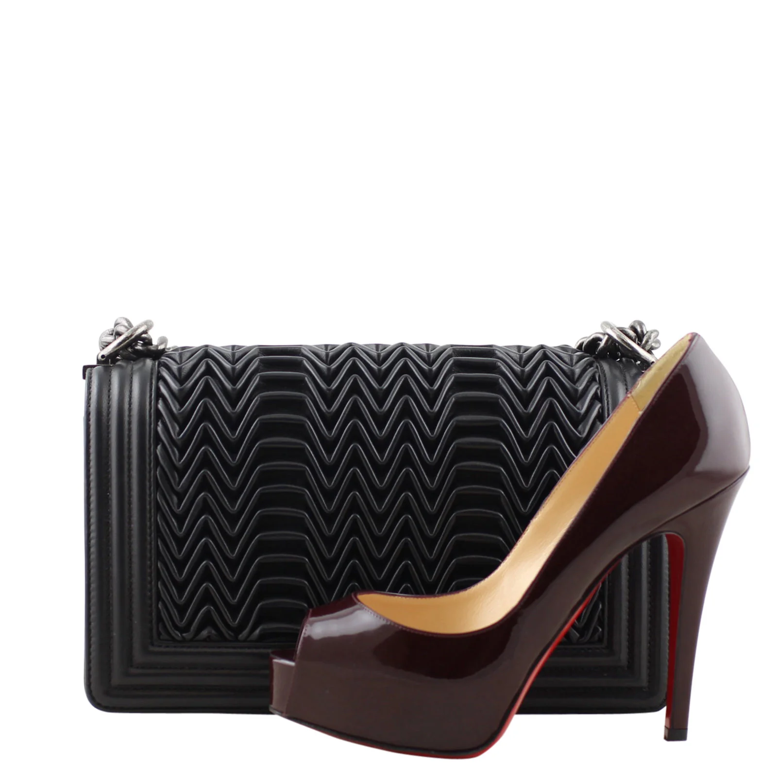 Chanel Pleated Boy Old Medium - Image 12