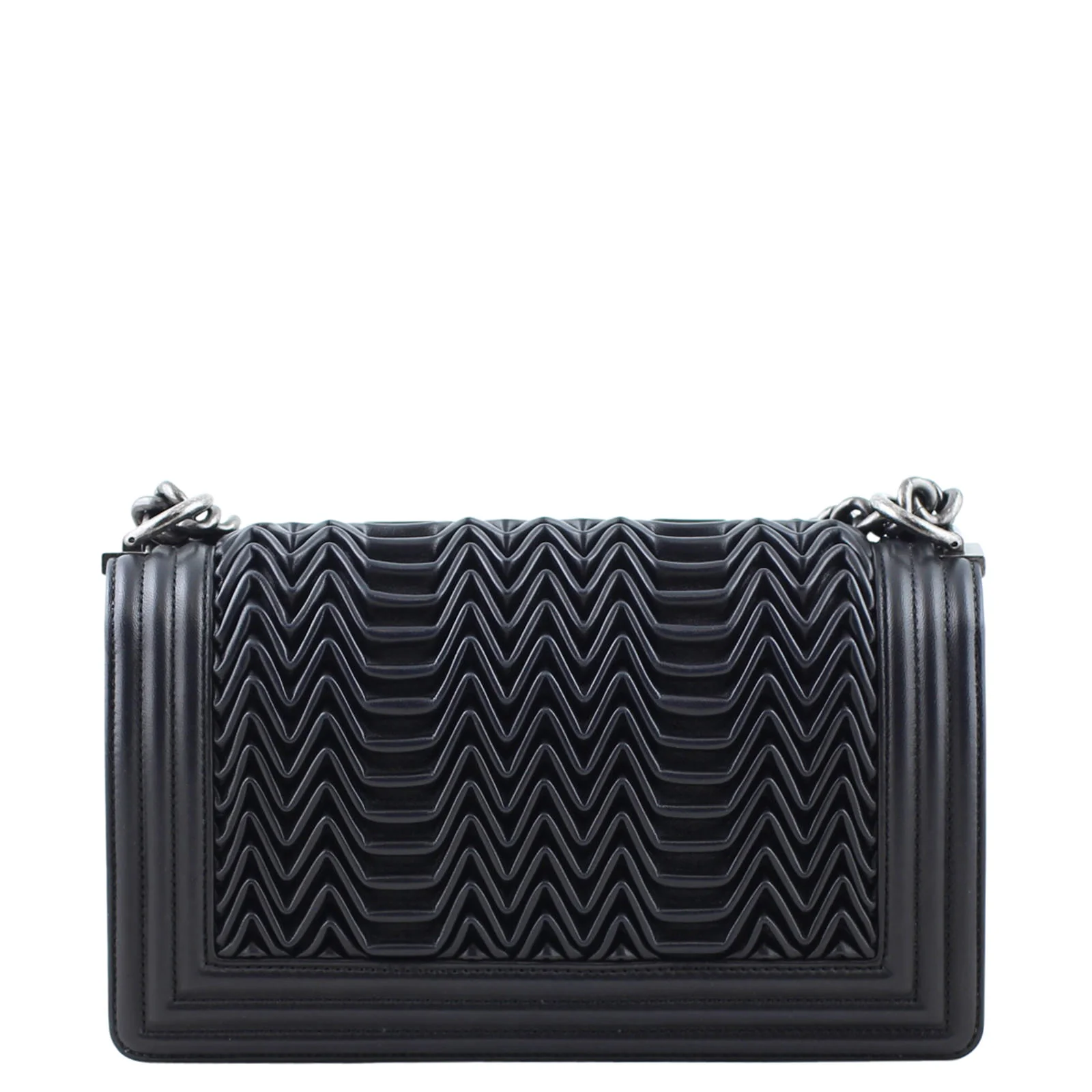 Chanel Pleated Boy Old Medium - Image 4