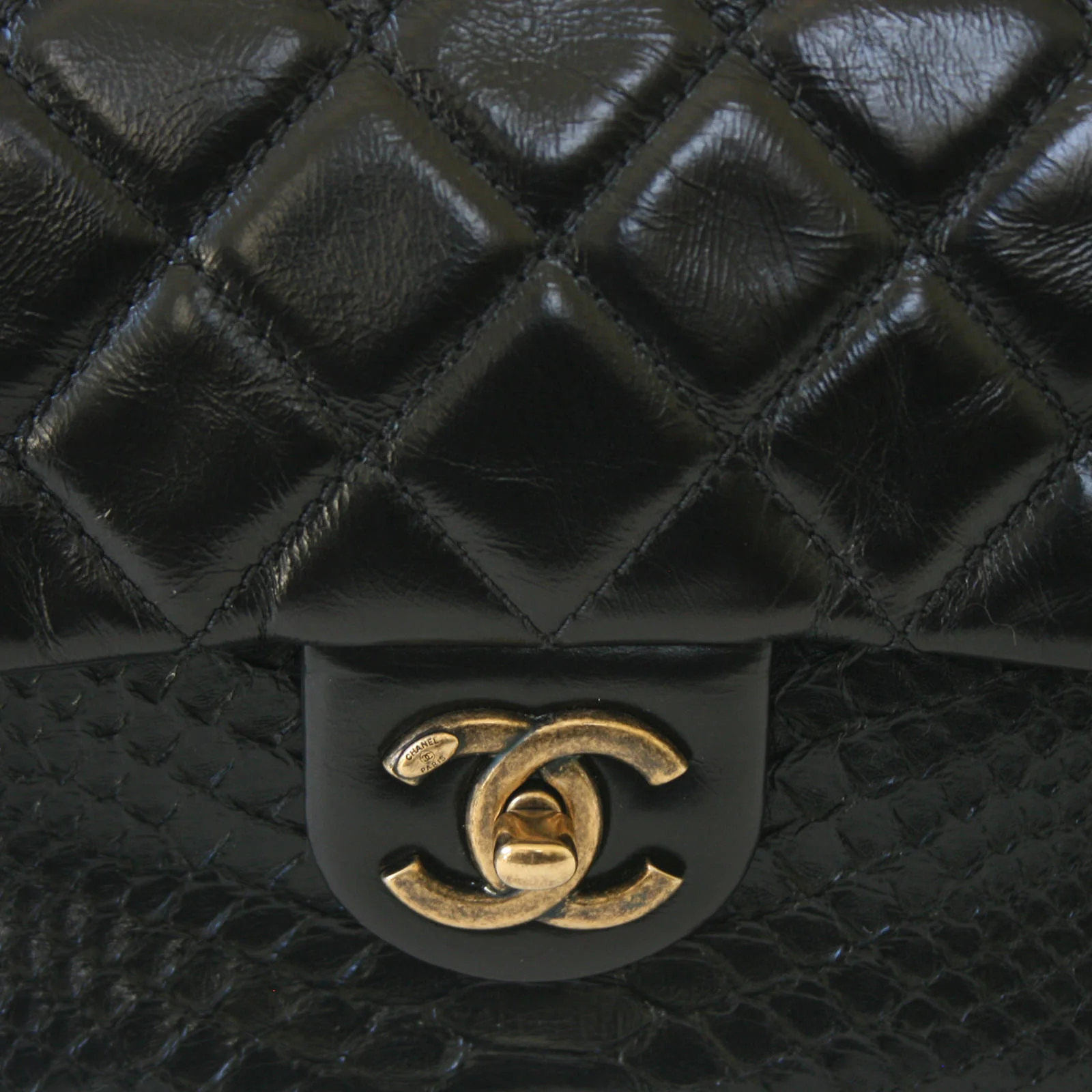 Chanel Python Flap Bag - Image 4