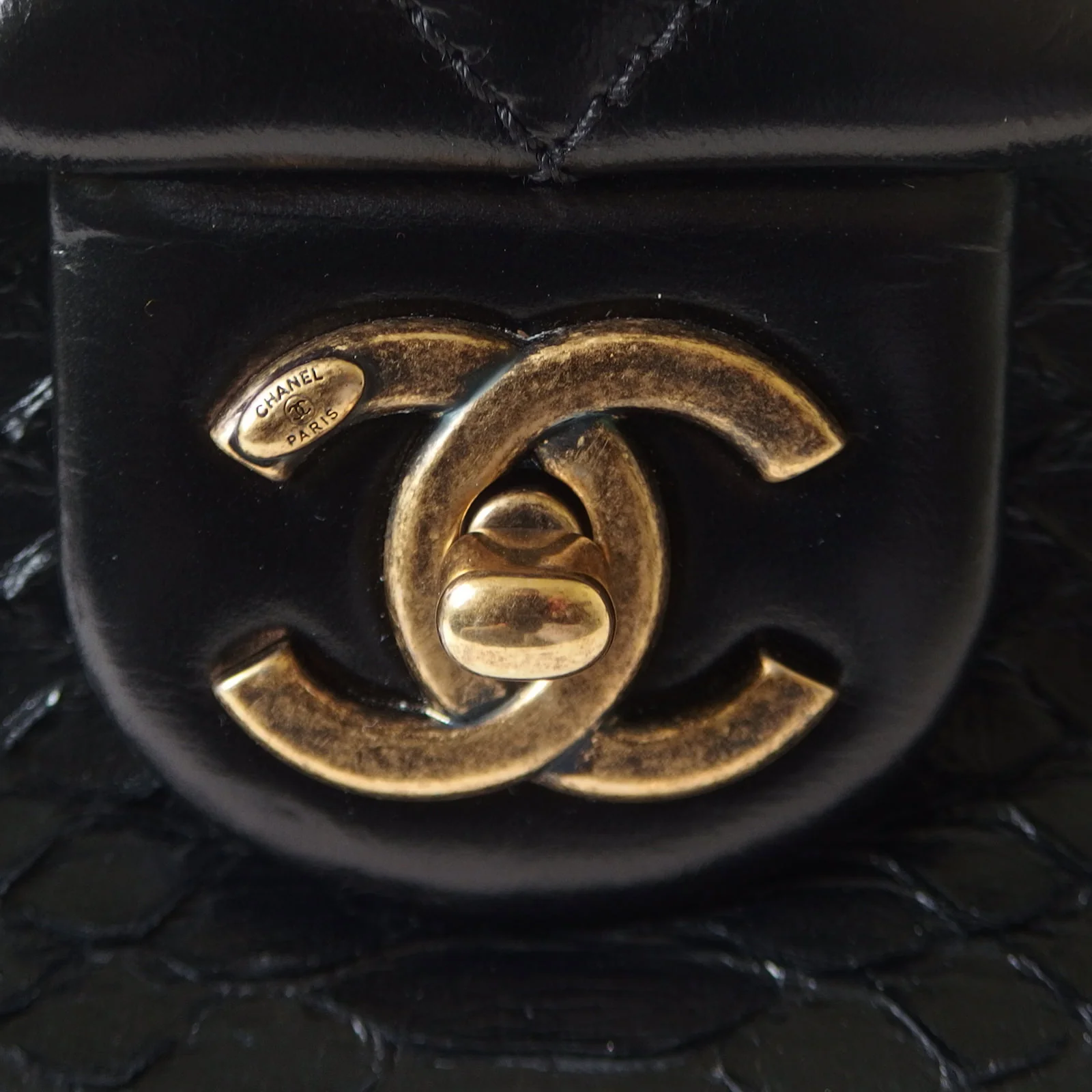 Chanel Python Flap Bag - Image 5