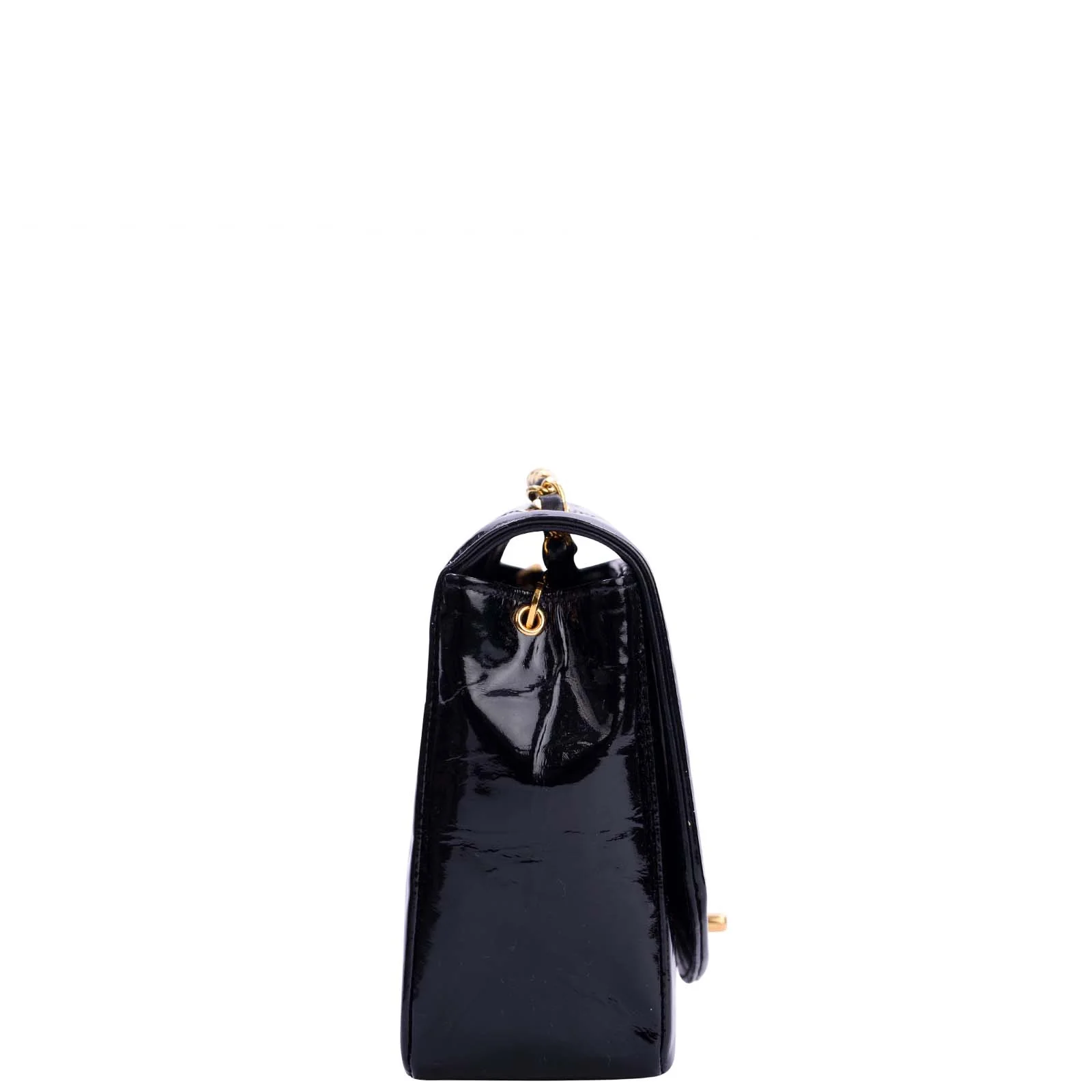 Chanel Quilted Diana Patent Flap Bag | Black GHW - Image 5