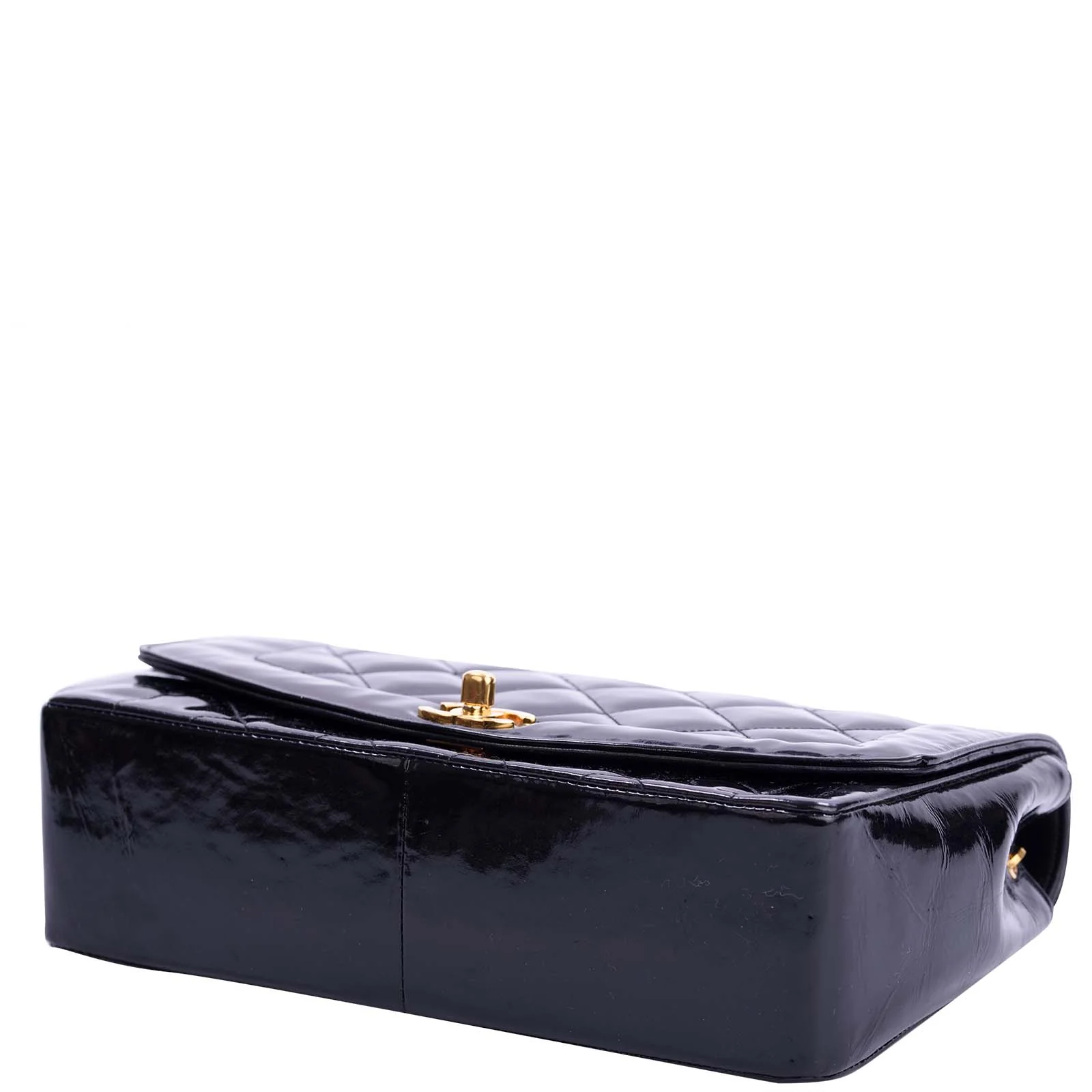 Chanel Quilted Diana Patent Flap Bag | Black GHW - Image 7