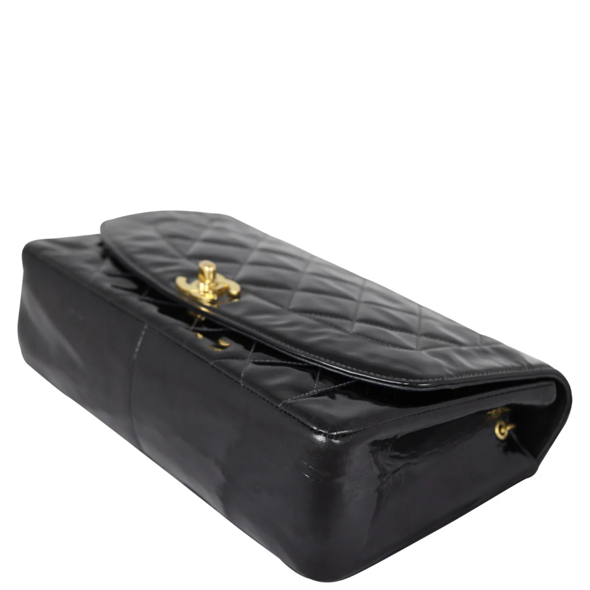 Chanel Quilted Diana Patent Flap Bag | Gold Hardware - Image 7