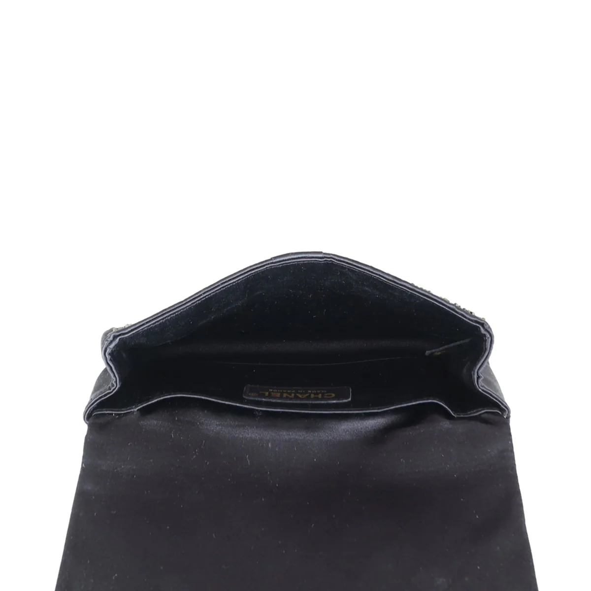 Chanel Satin Beaded Ribbon Flap Clutch - Image 10