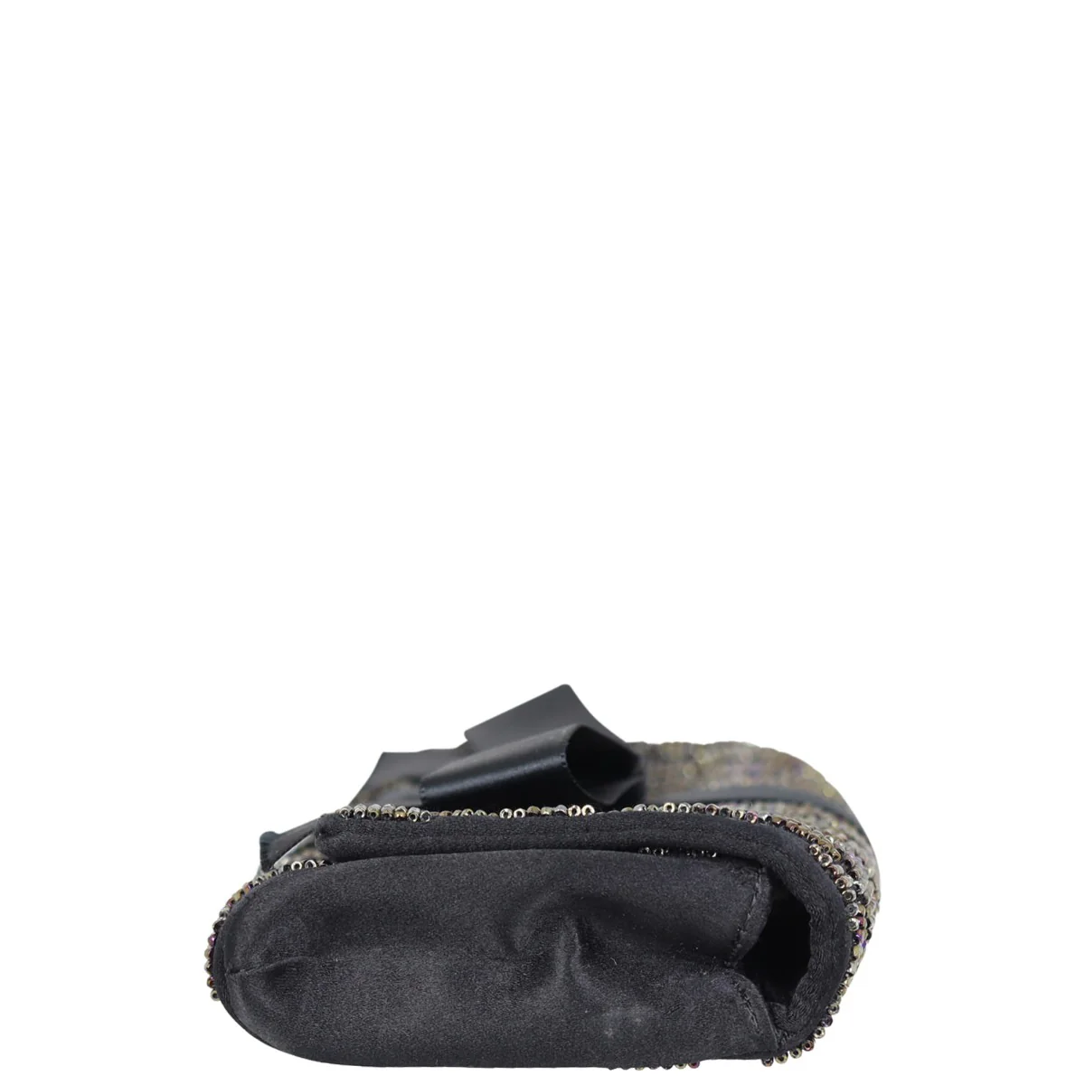 Chanel Satin Beaded Ribbon Flap Clutch - Image 3