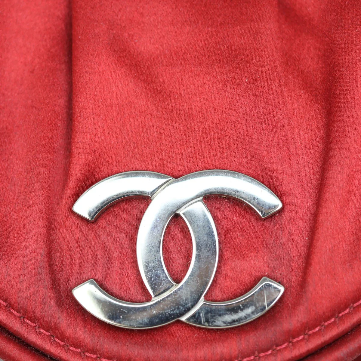 Chanel Satin Half Moon Clutch - Image 10