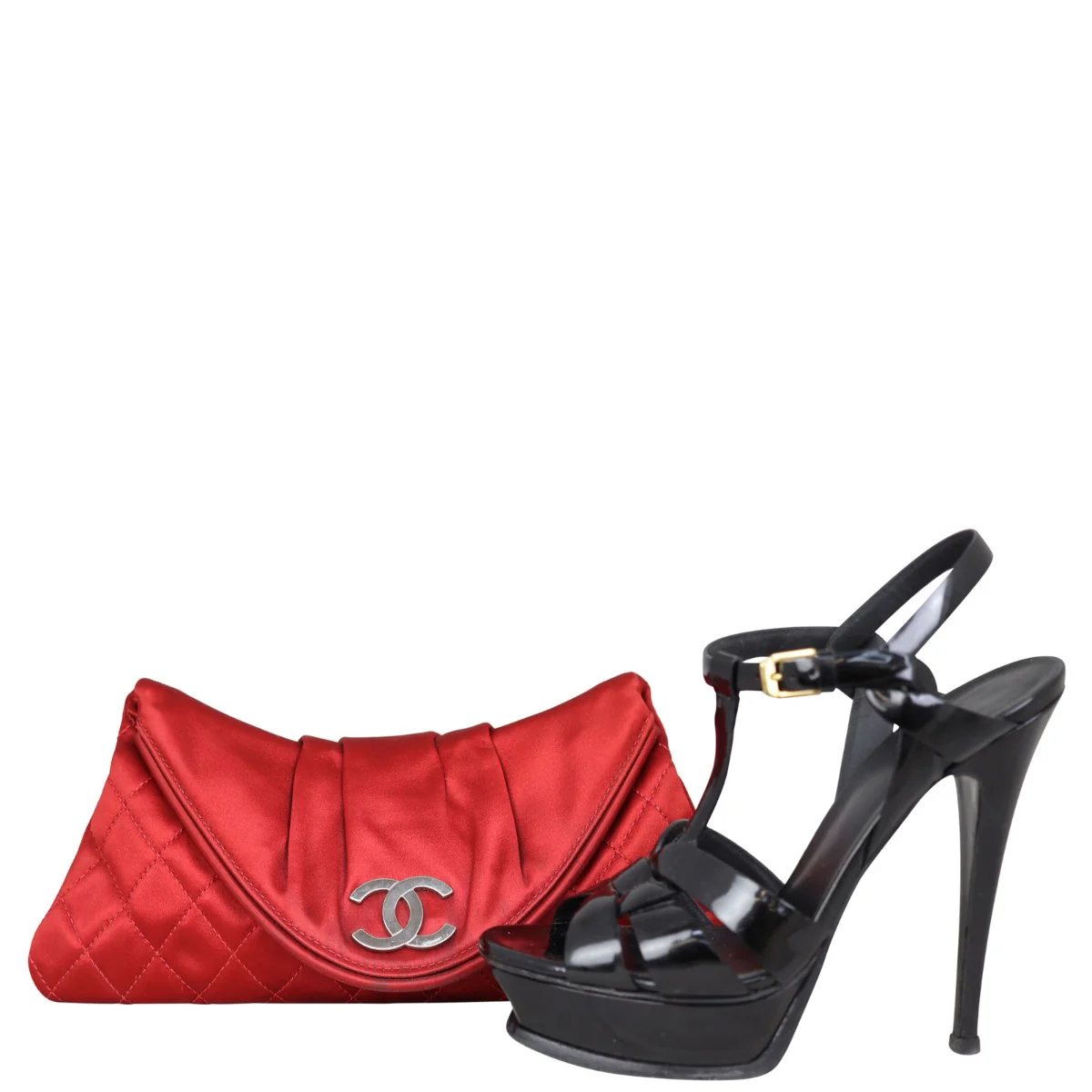 Chanel Satin Half Moon Clutch - Image 13