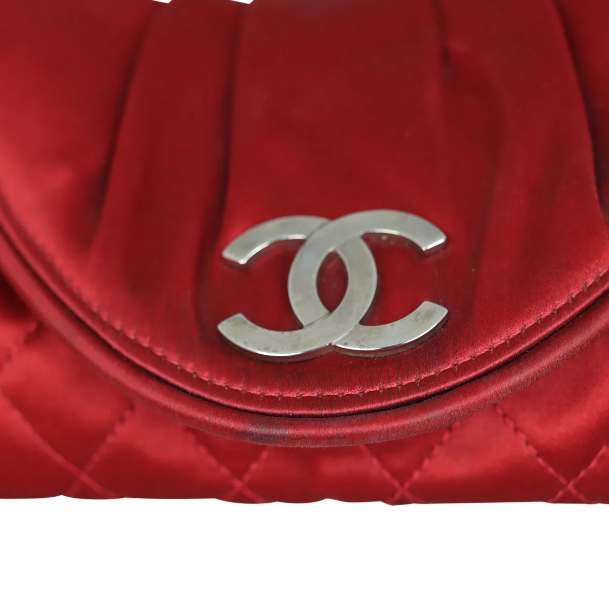 Chanel Satin Half Moon Clutch - Image 8
