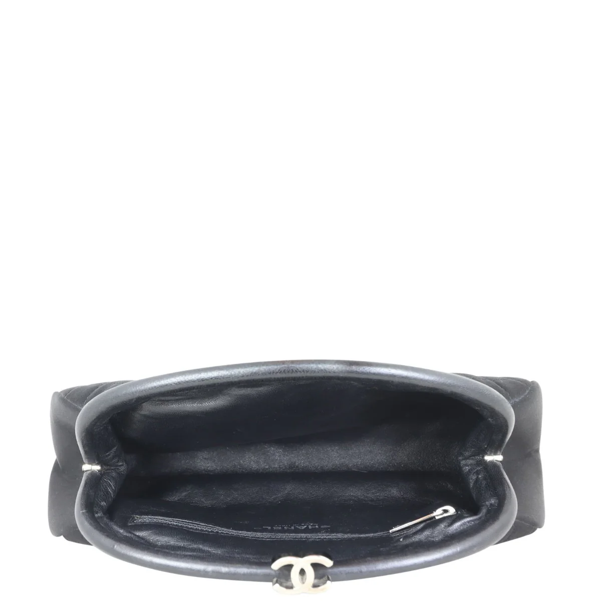 Chanel Satin Timeless Kisslock Clutch - Image 9