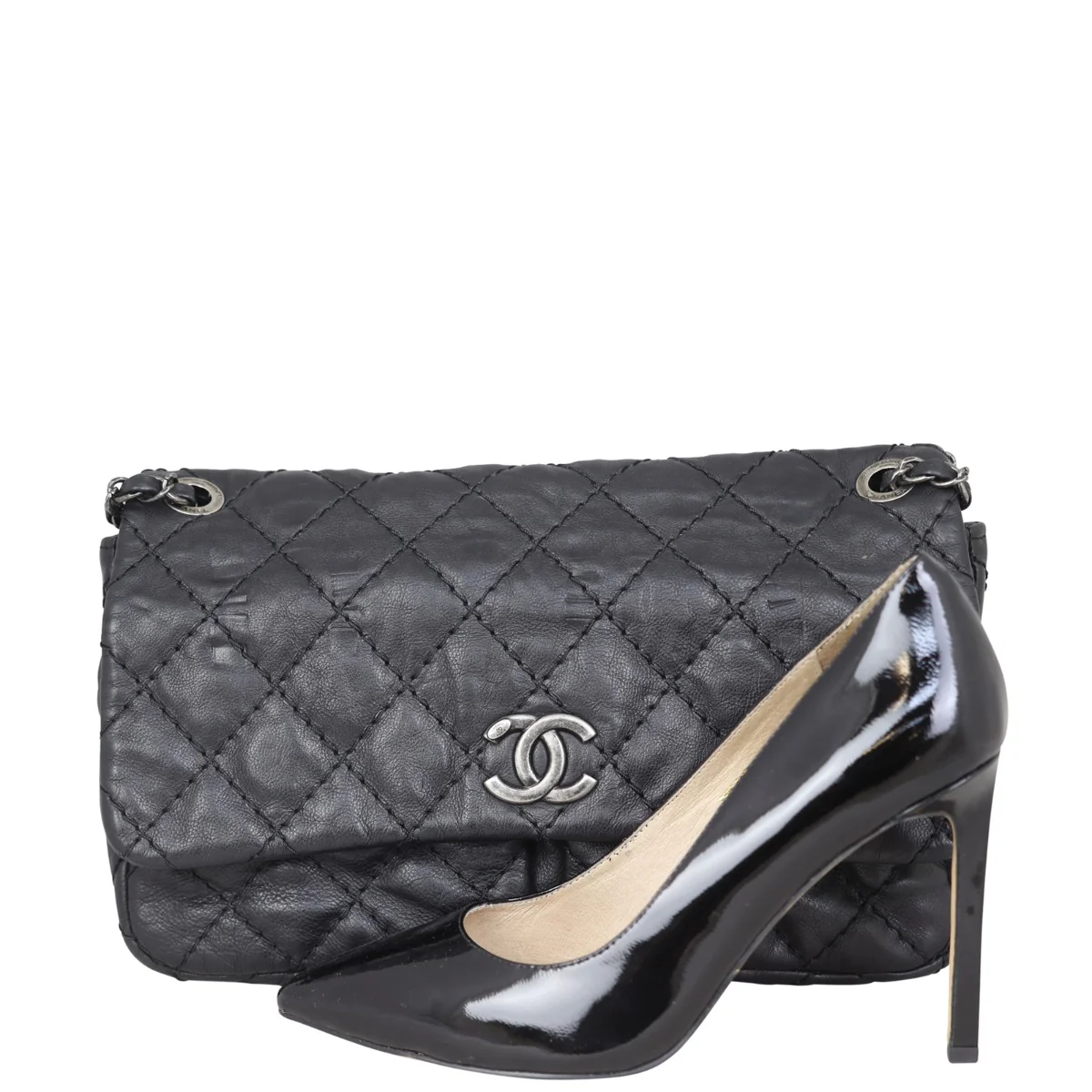 Chanel Stitch It Double Pocket Flap Bag - Image 14