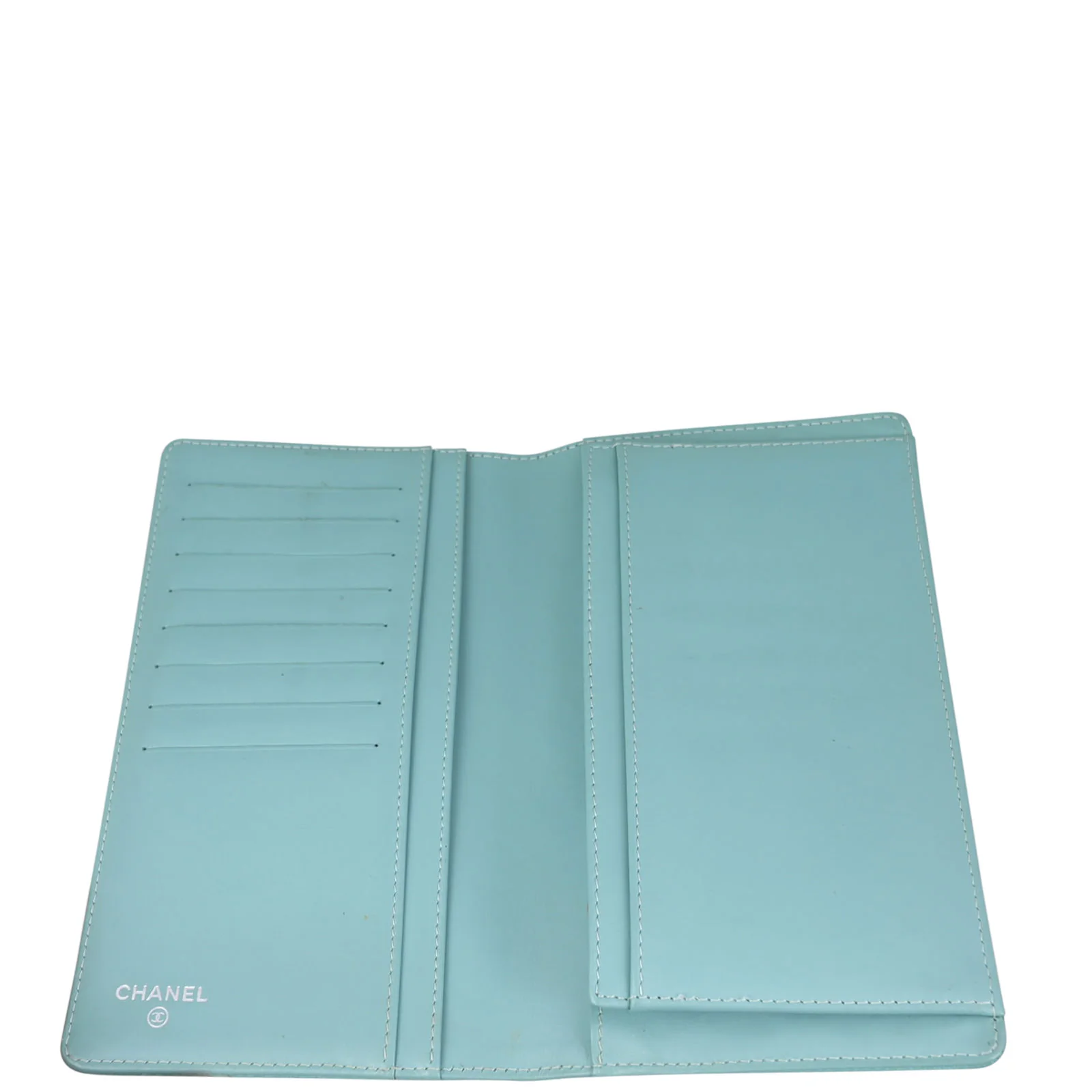 Chanel Timeless Bifold Wallet | Pale Teale - Image 11