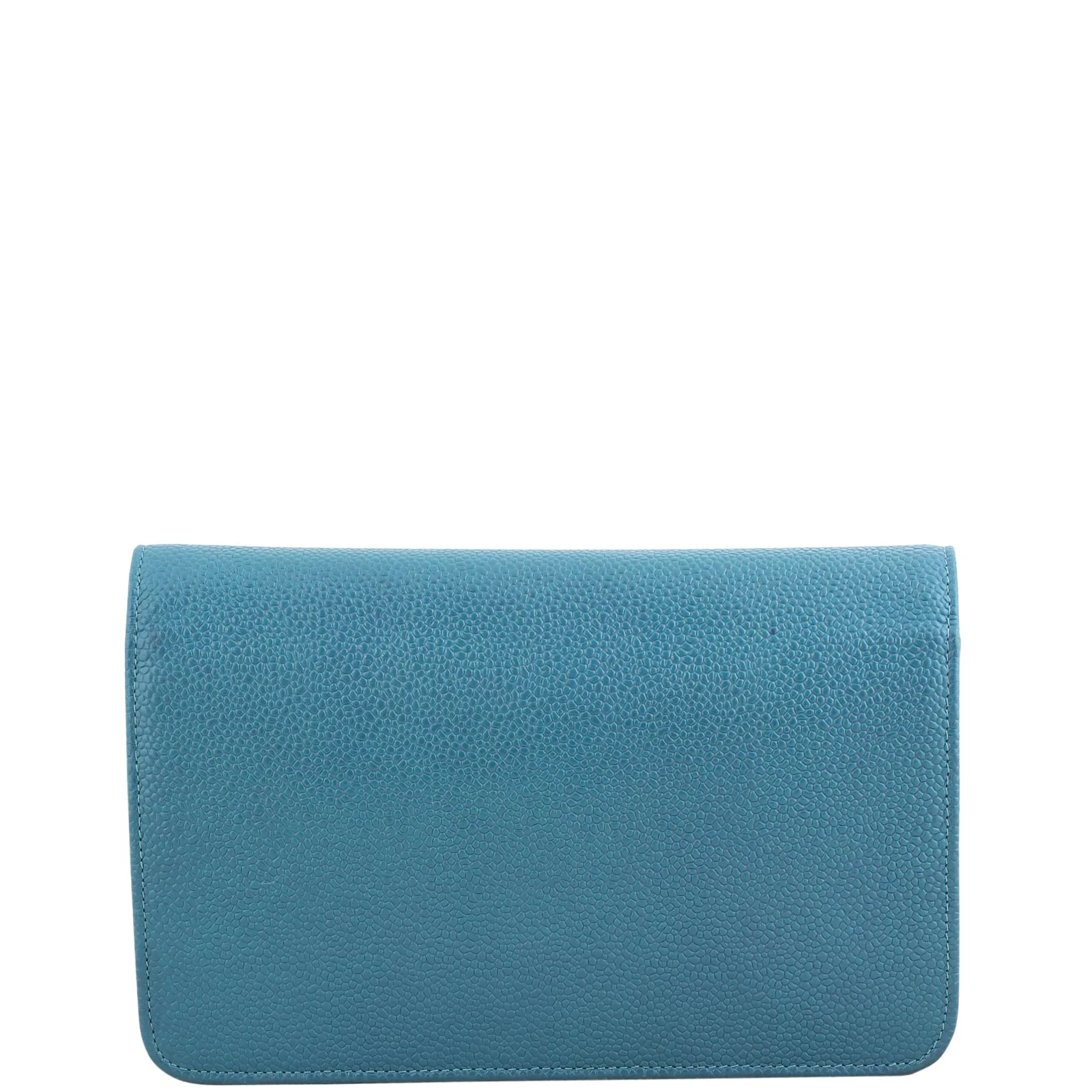 Chanel Timeless Wallet on Chain |  Teal Caviar - Image 3