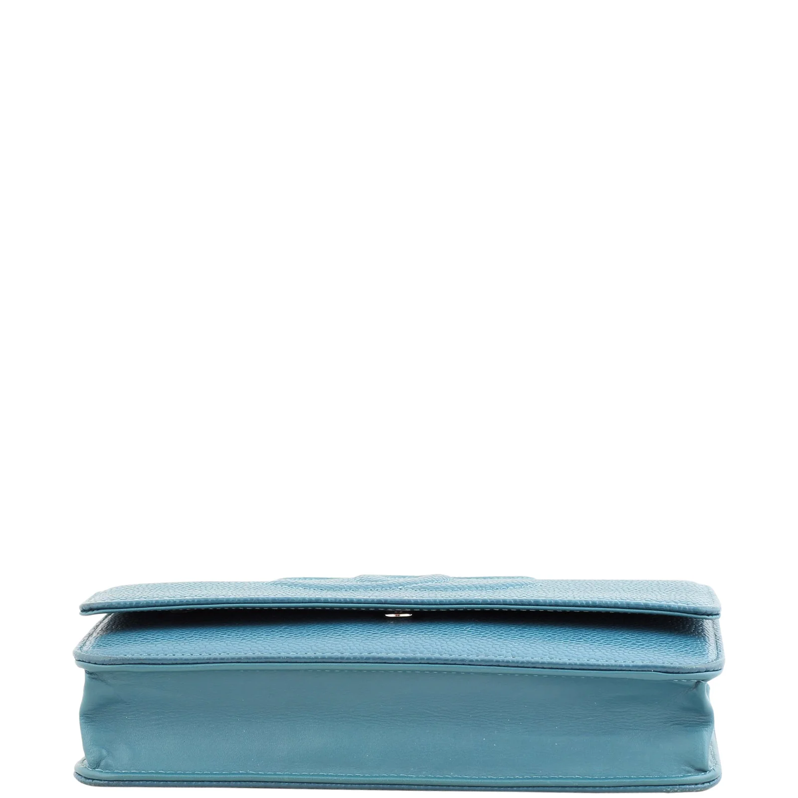 Chanel Timeless Wallet on Chain |  Teal Caviar - Image 6