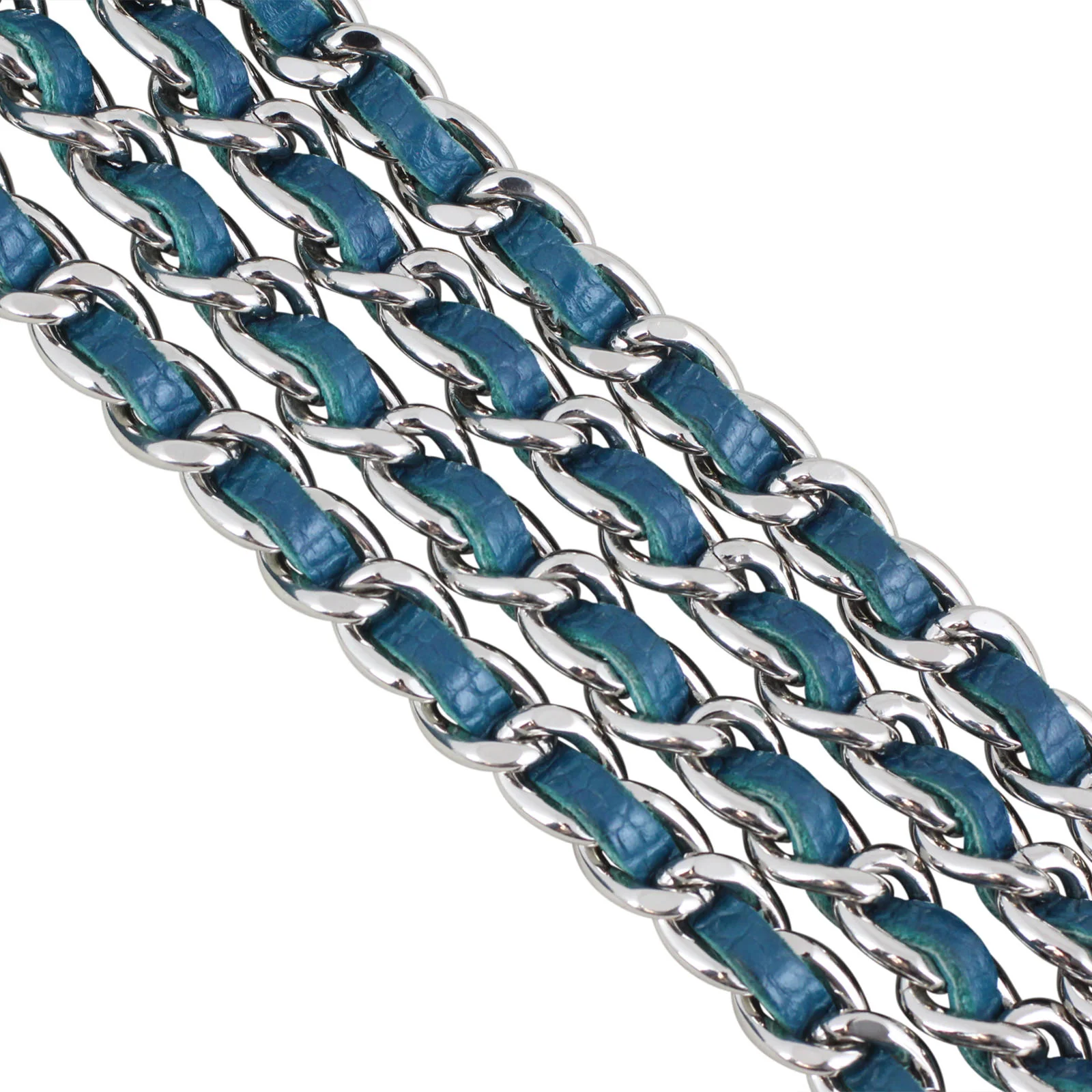 Chanel Timeless Wallet on Chain |  Teal Caviar - Image 8