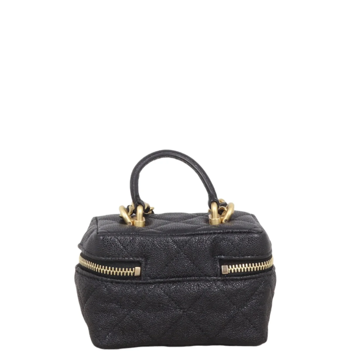 Chanel Top Handle Vanity Case Chain Bag Mini - Image 3