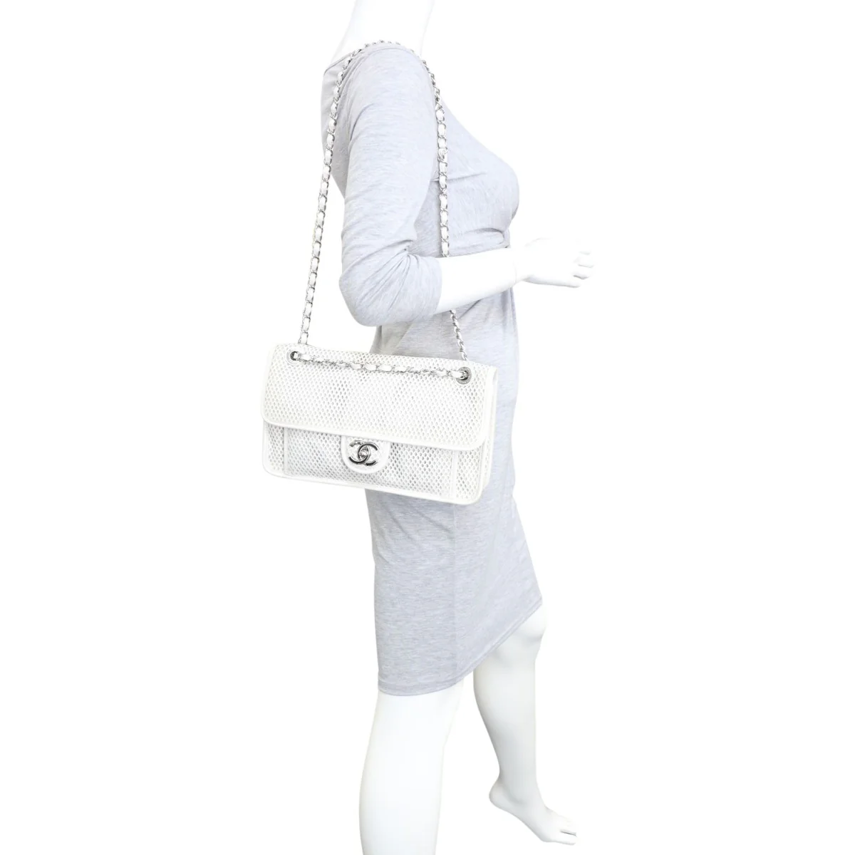Chanel Up In The Air Perforated Flap Bag - Image 12