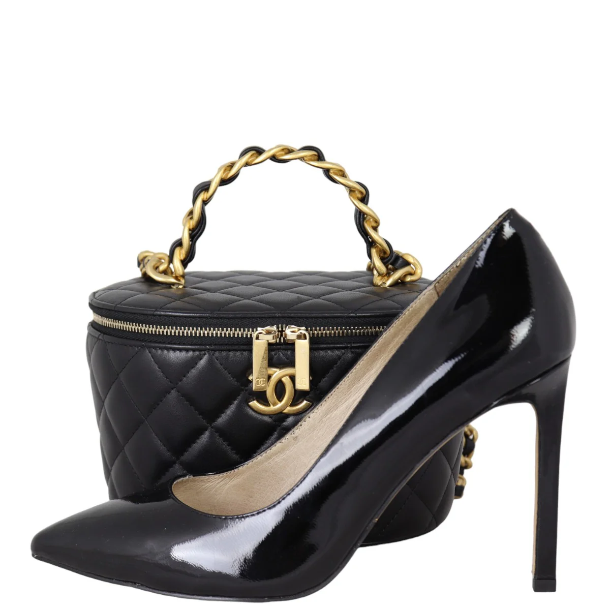 Chanel Top Handle Vanity Case with Chain - Image 13