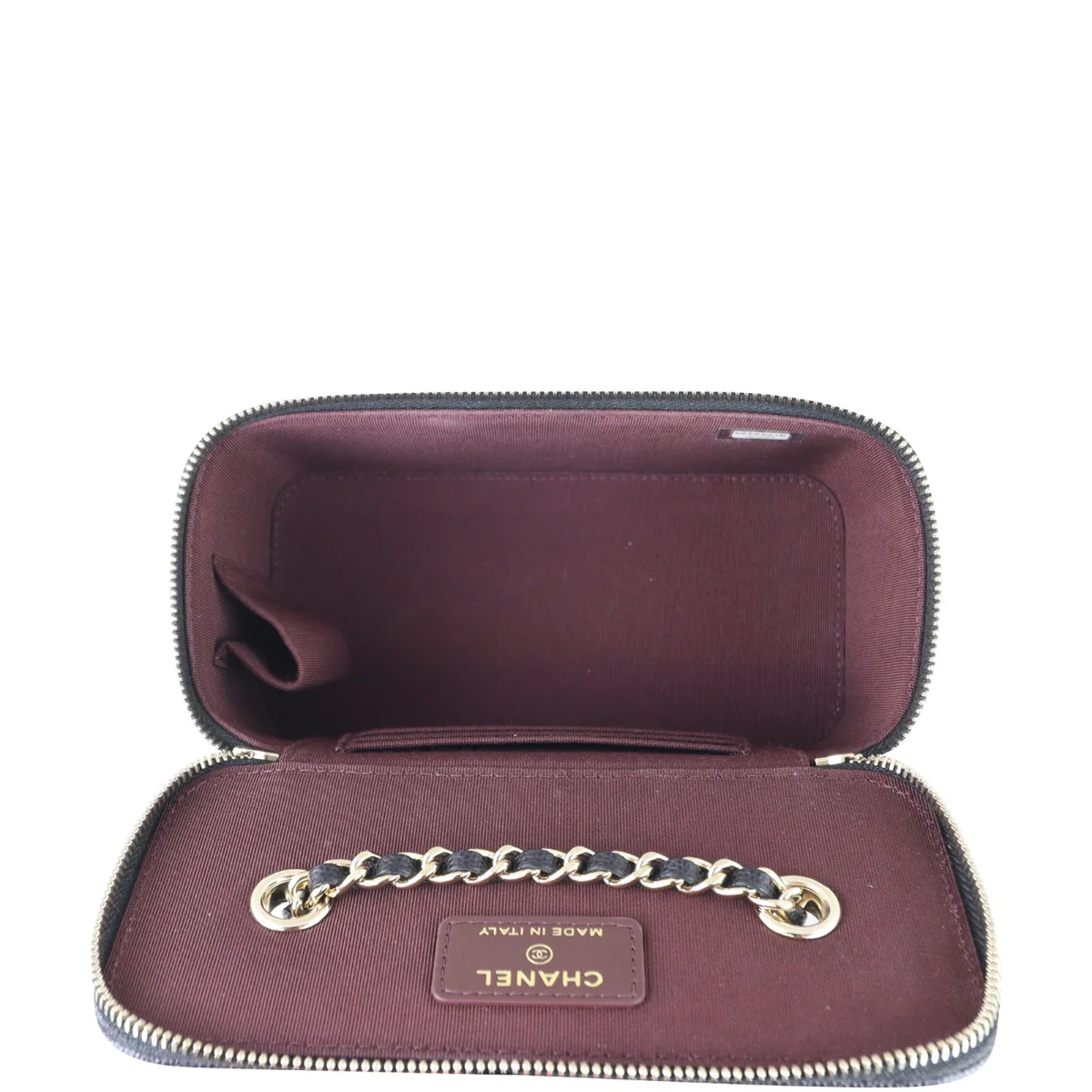 Chanel Vanity Case with Chain | Gold Hardware - Image 11
